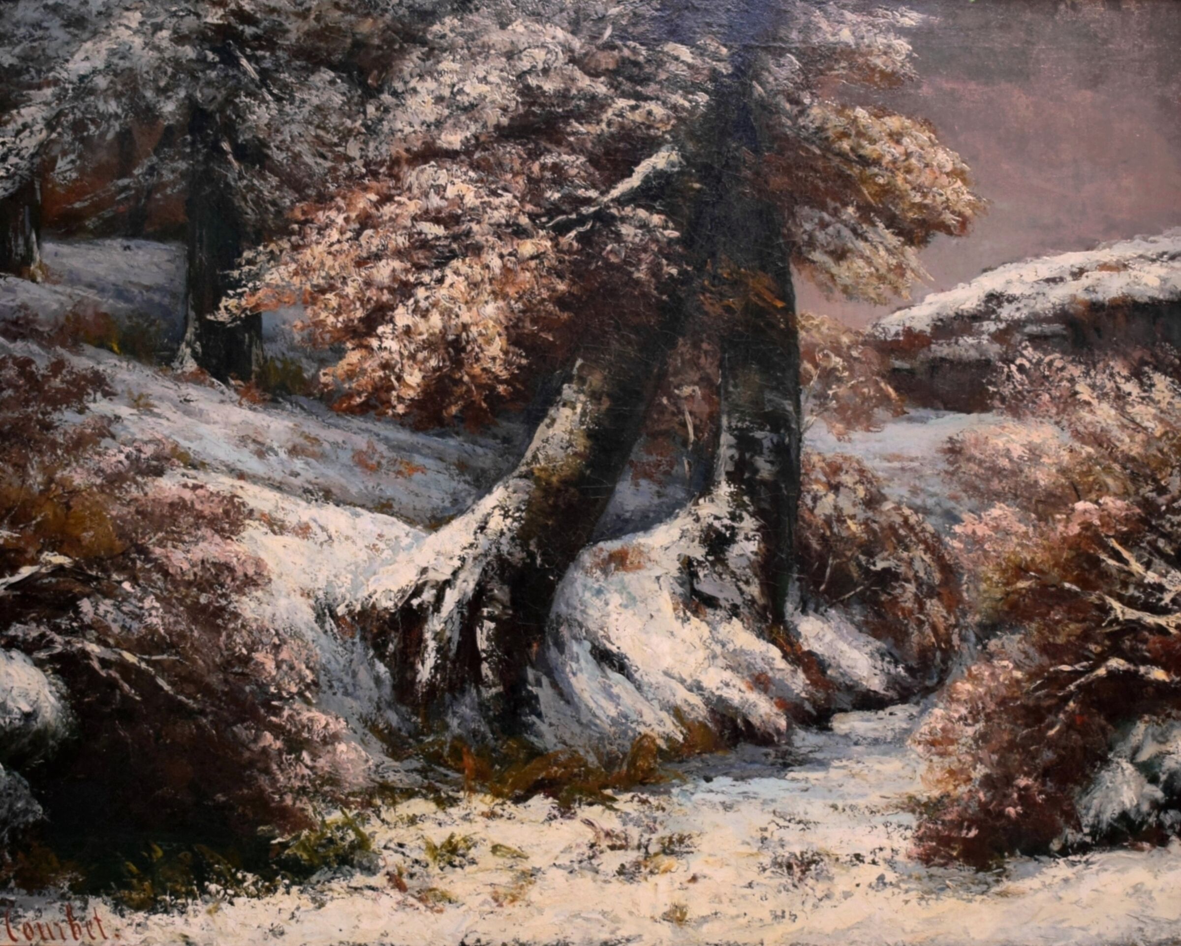 Gustave Courbet "Snowy ALberi" (1865)...