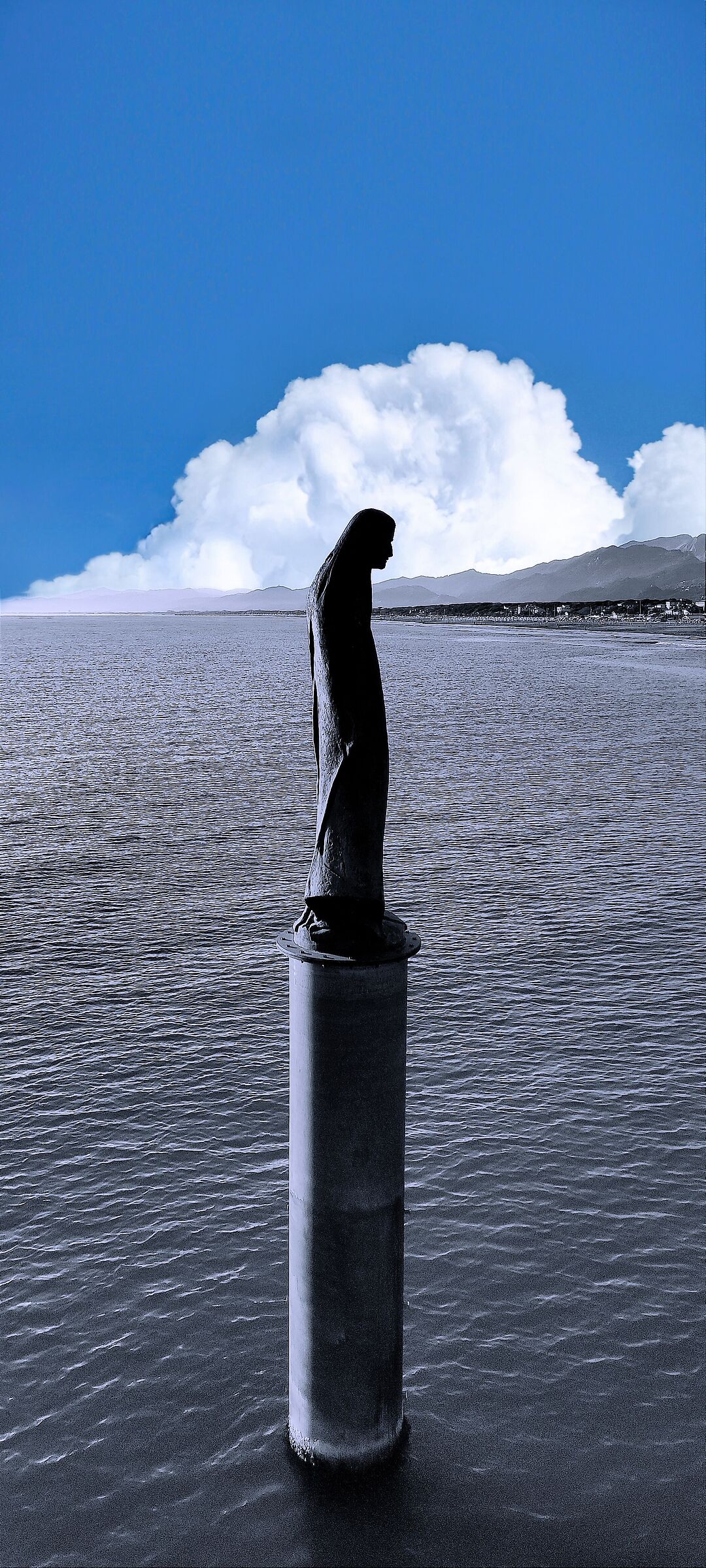 Contemplating the sea - Statue of St. Anthony...