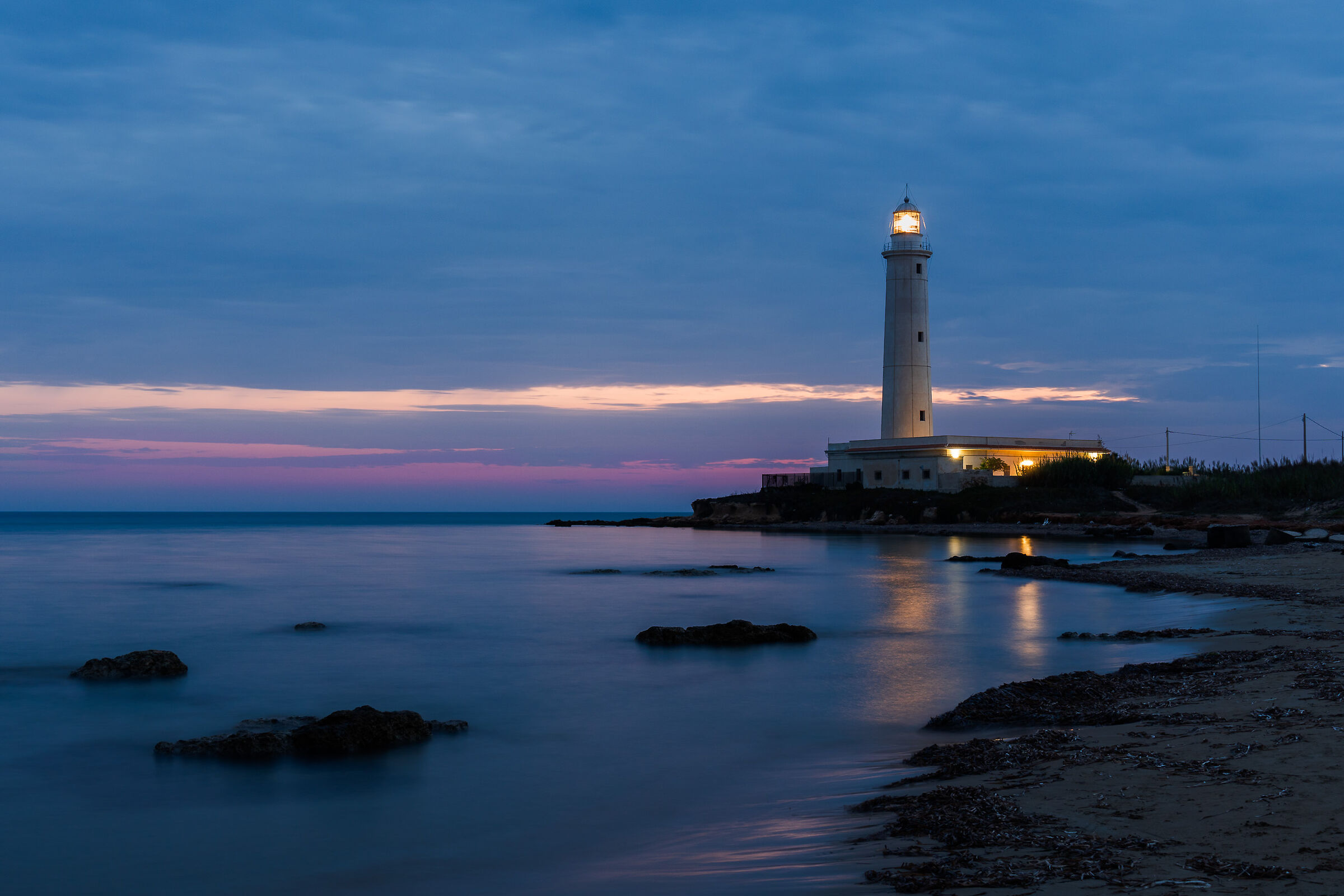 The lighthouse at blue hour...