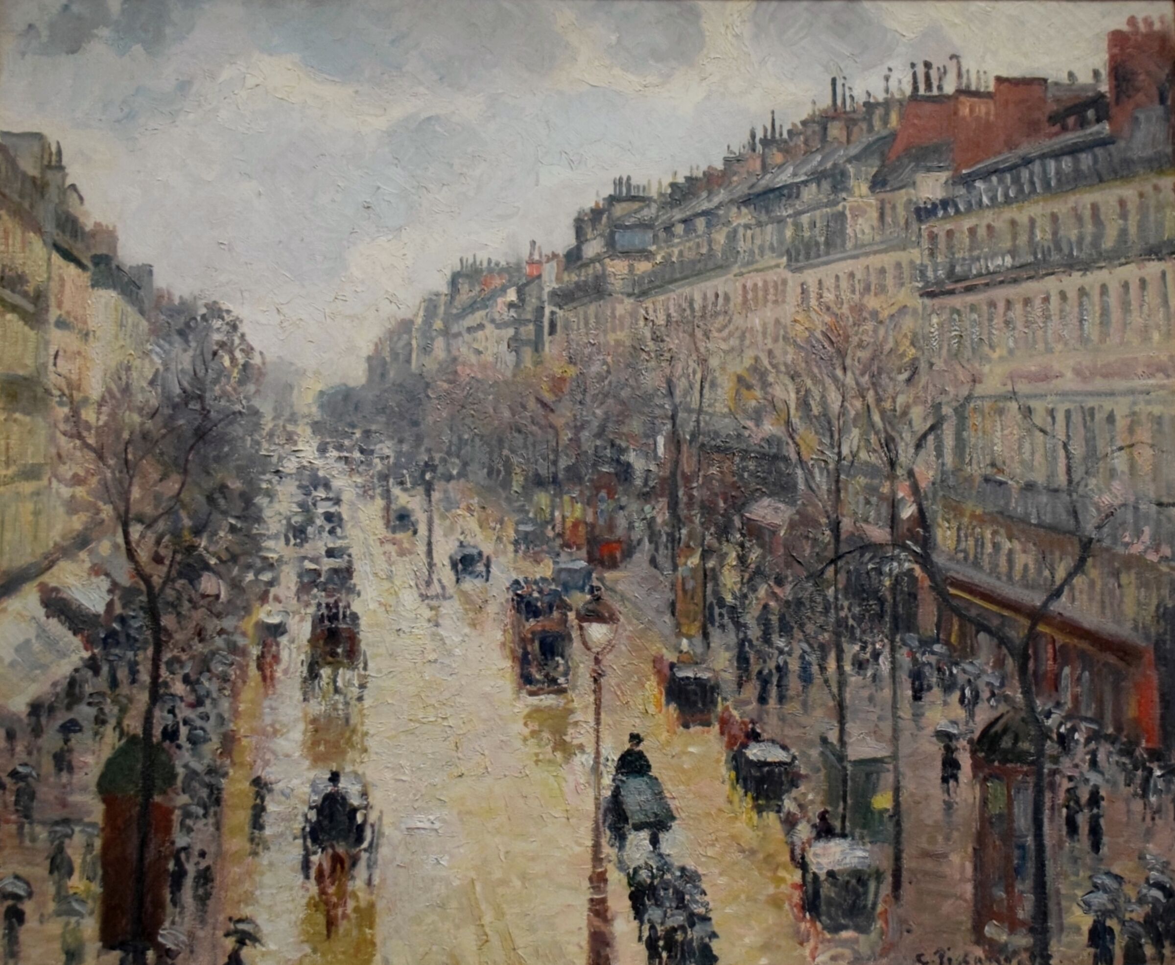 Camille Pissarro "Boulevard Montmartre"...