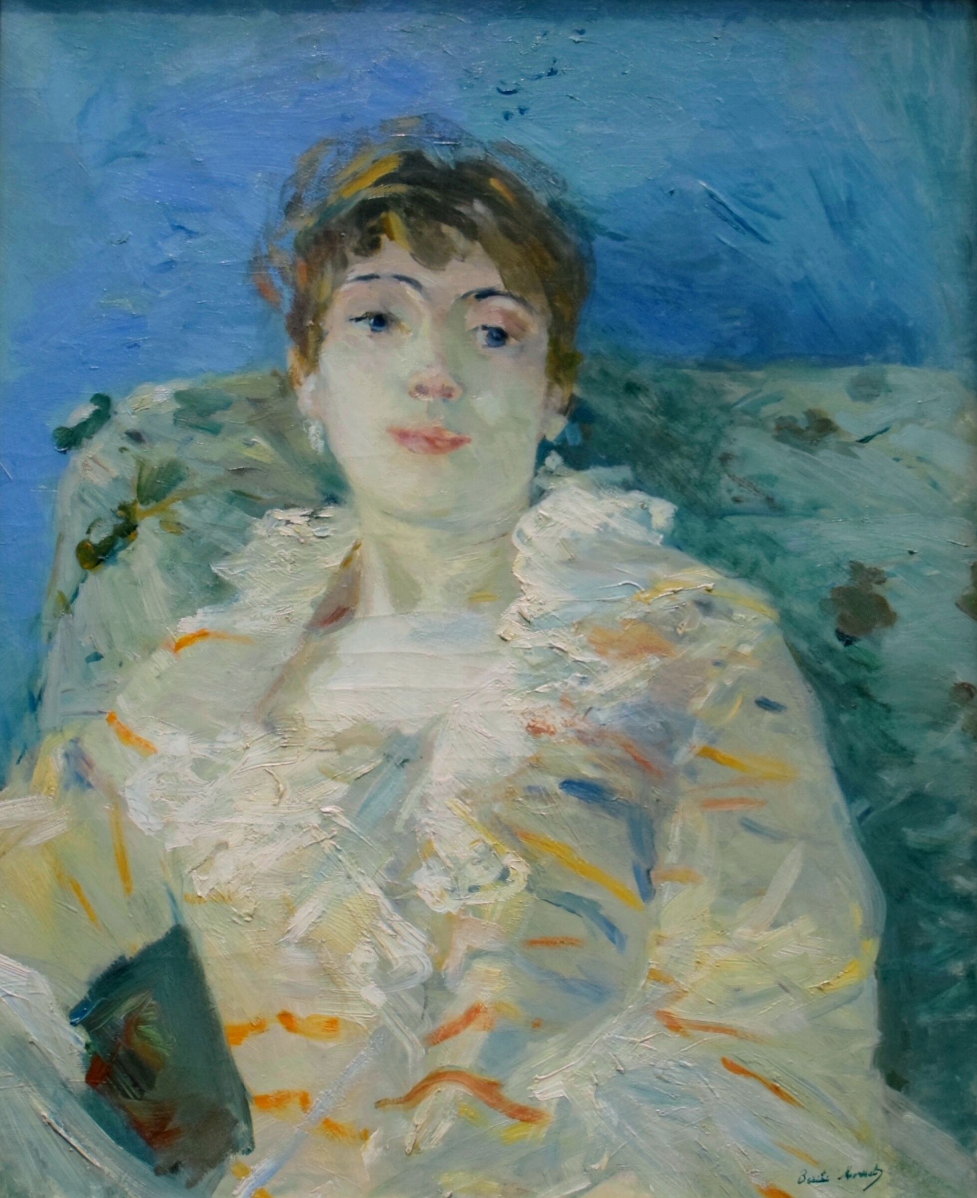 Berthe Morisot " Ritratto di giovane donna " 1885...