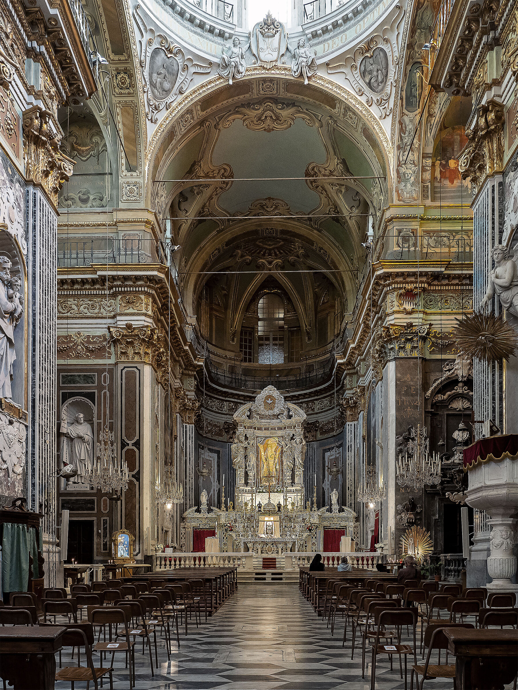 Genoa -Church of San Carlo...