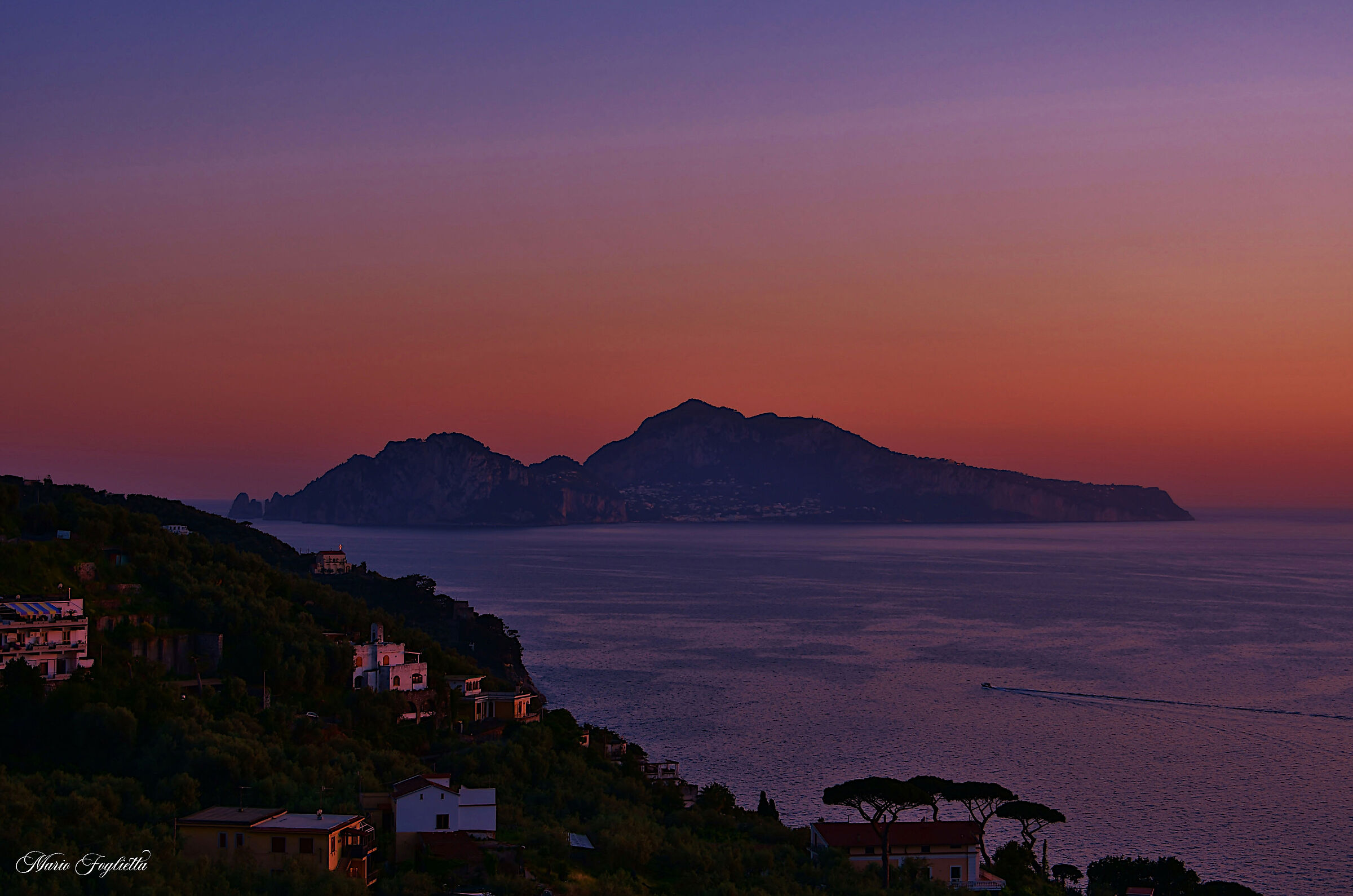 Sunset in Capri...