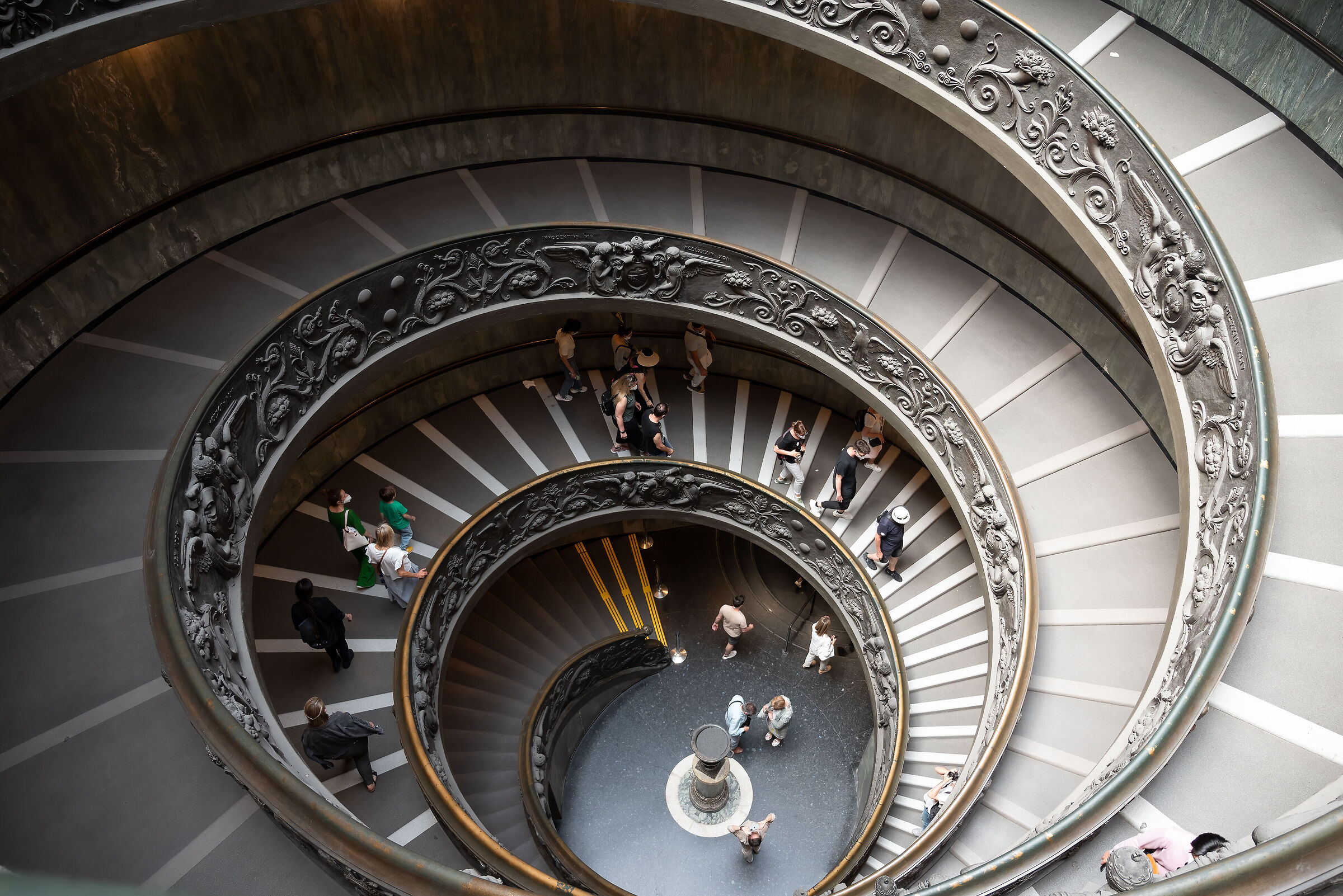 Helical staircase of the Vatican Museums...
