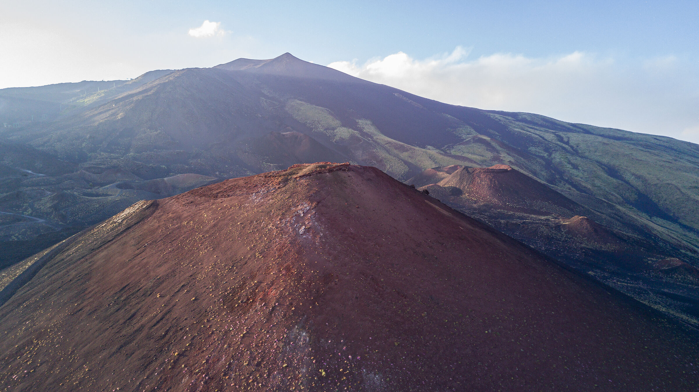 Etna, panoramic from rifugio sapienza ...