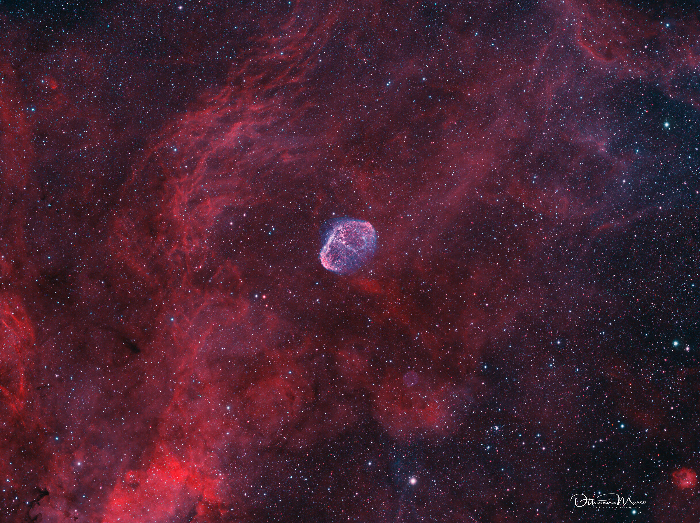 ngc6888  nebulosa crescente + soap bubble...