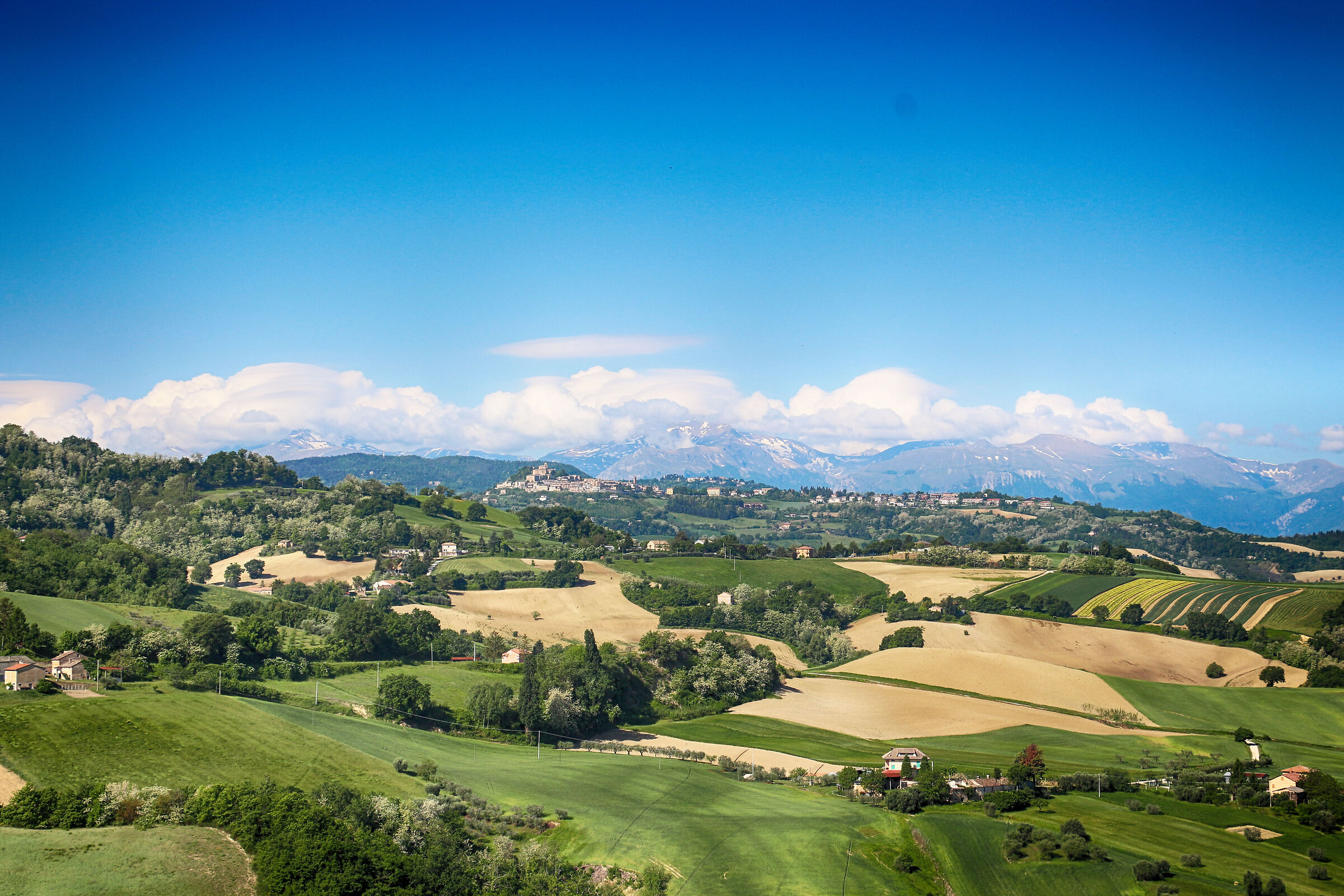 Sibillini Mountains in the Marche region...