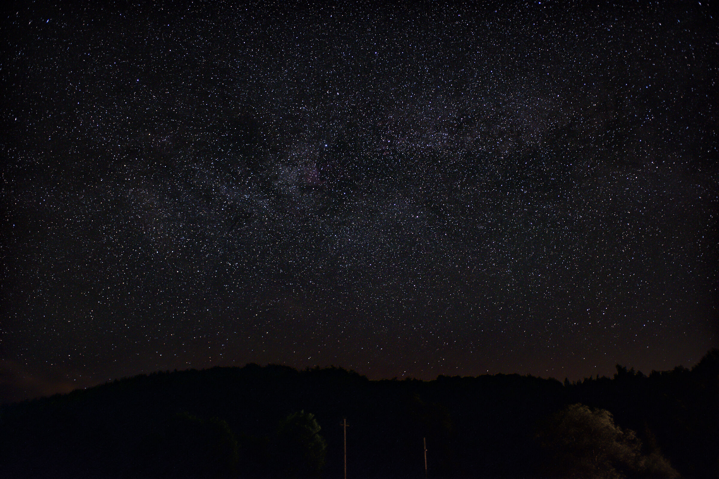 First attempt to capture the Milky Way...