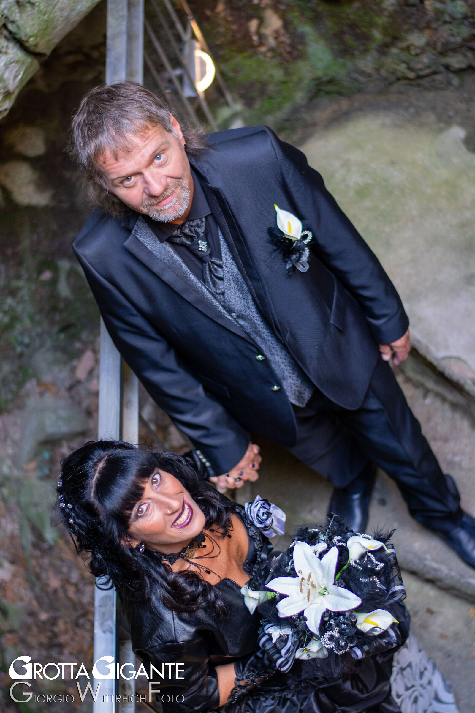 First wedding service in Grotta Gigante...