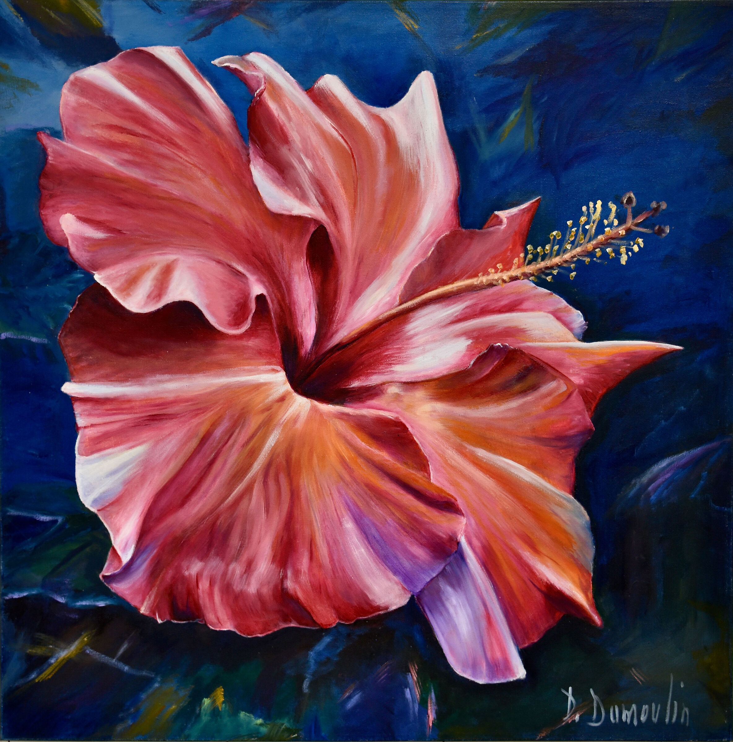 Known painter in Quebec D. Dumoulin - Exhibitor...