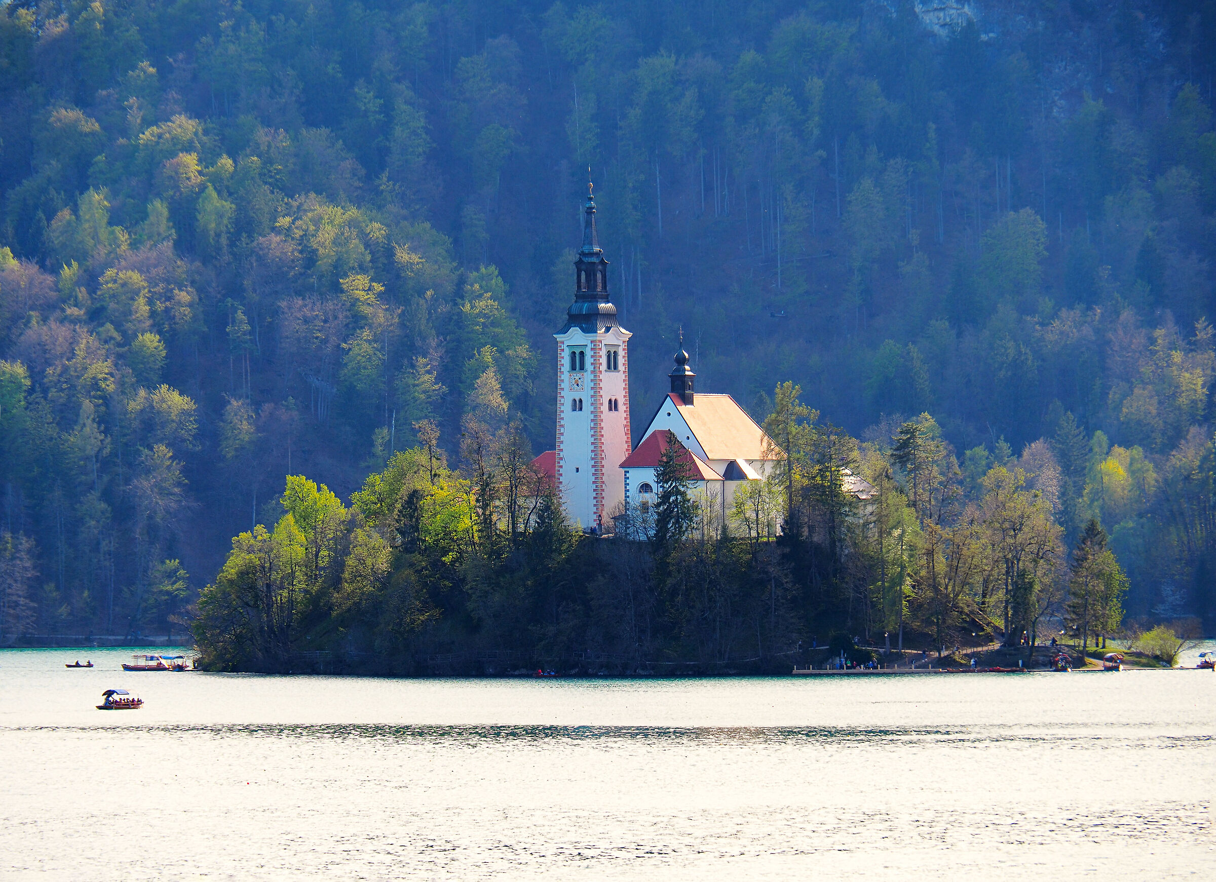 the islet of Lake Bled...
