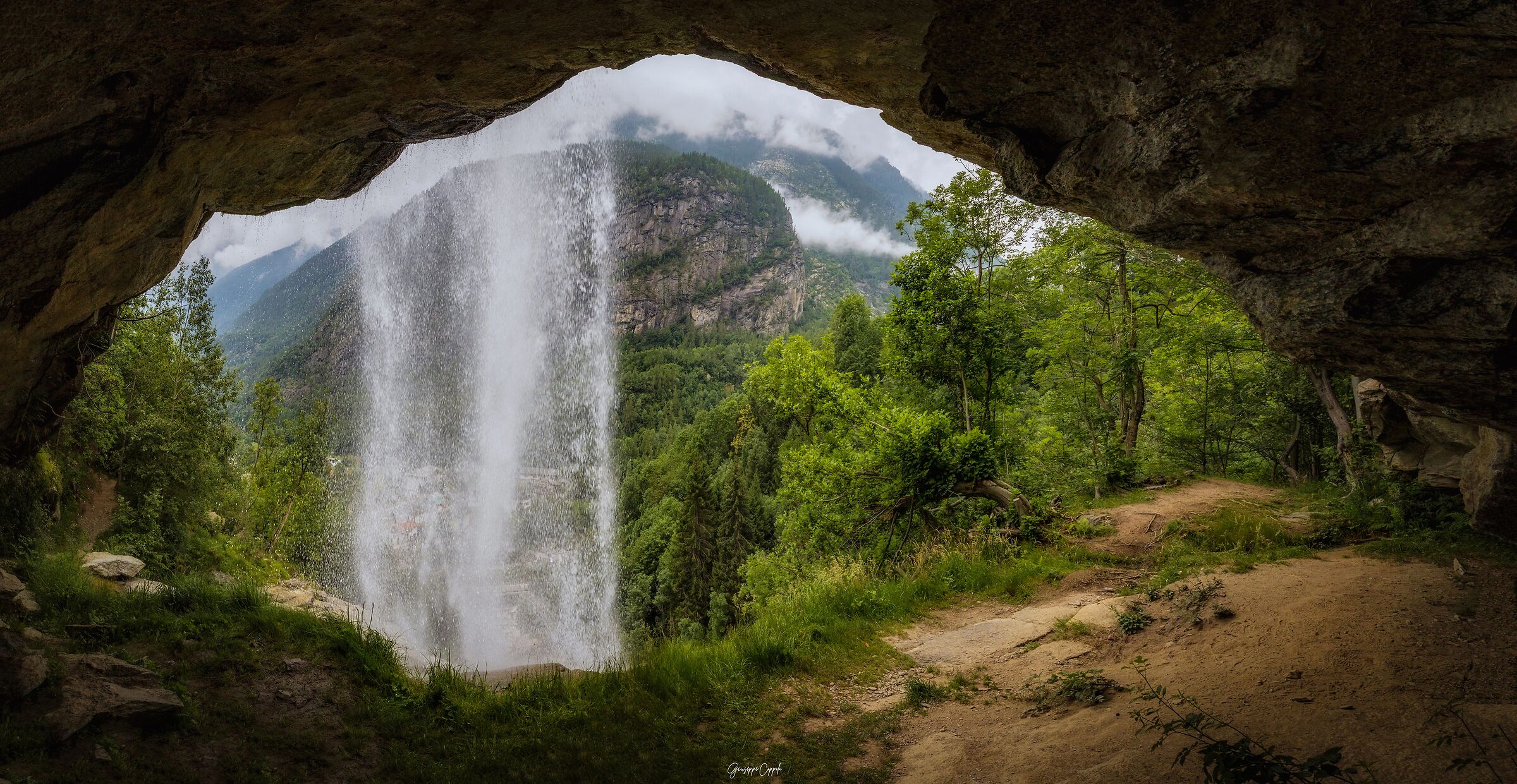 Noasca Waterfall - Gran Paradiso National Park...