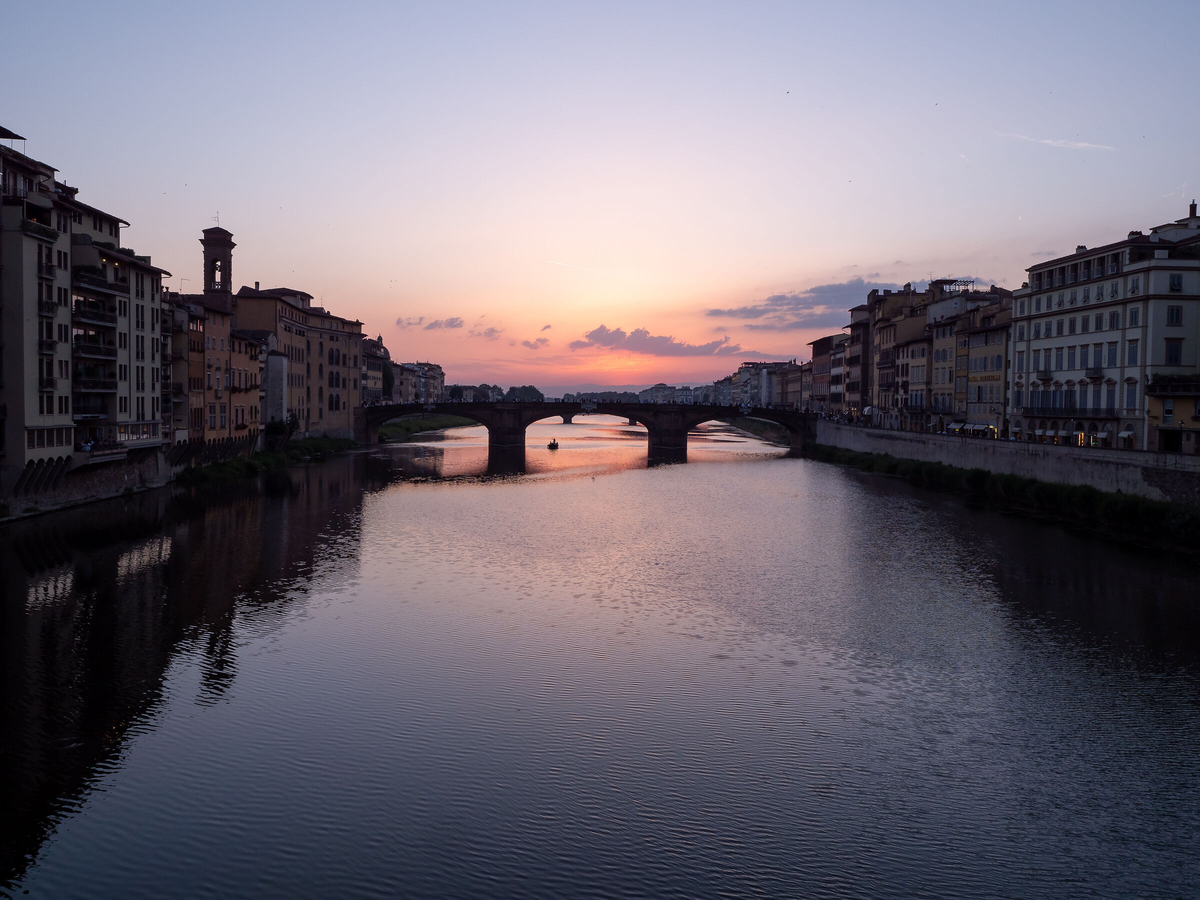 l' Arno al tramonto...