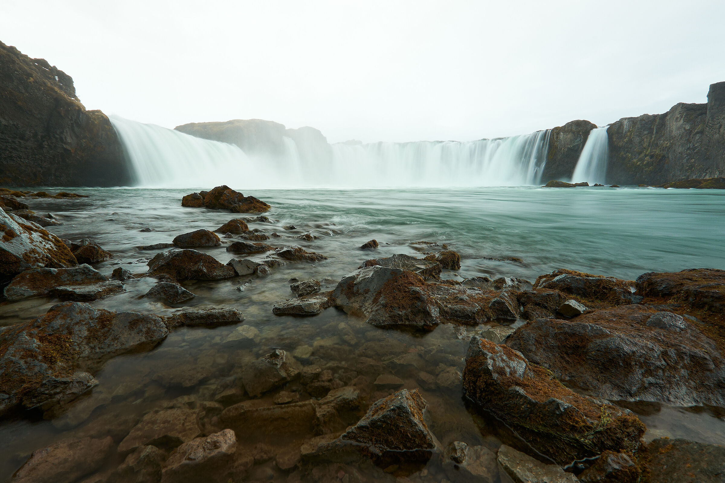Goðafoss in the mists of the sunset...