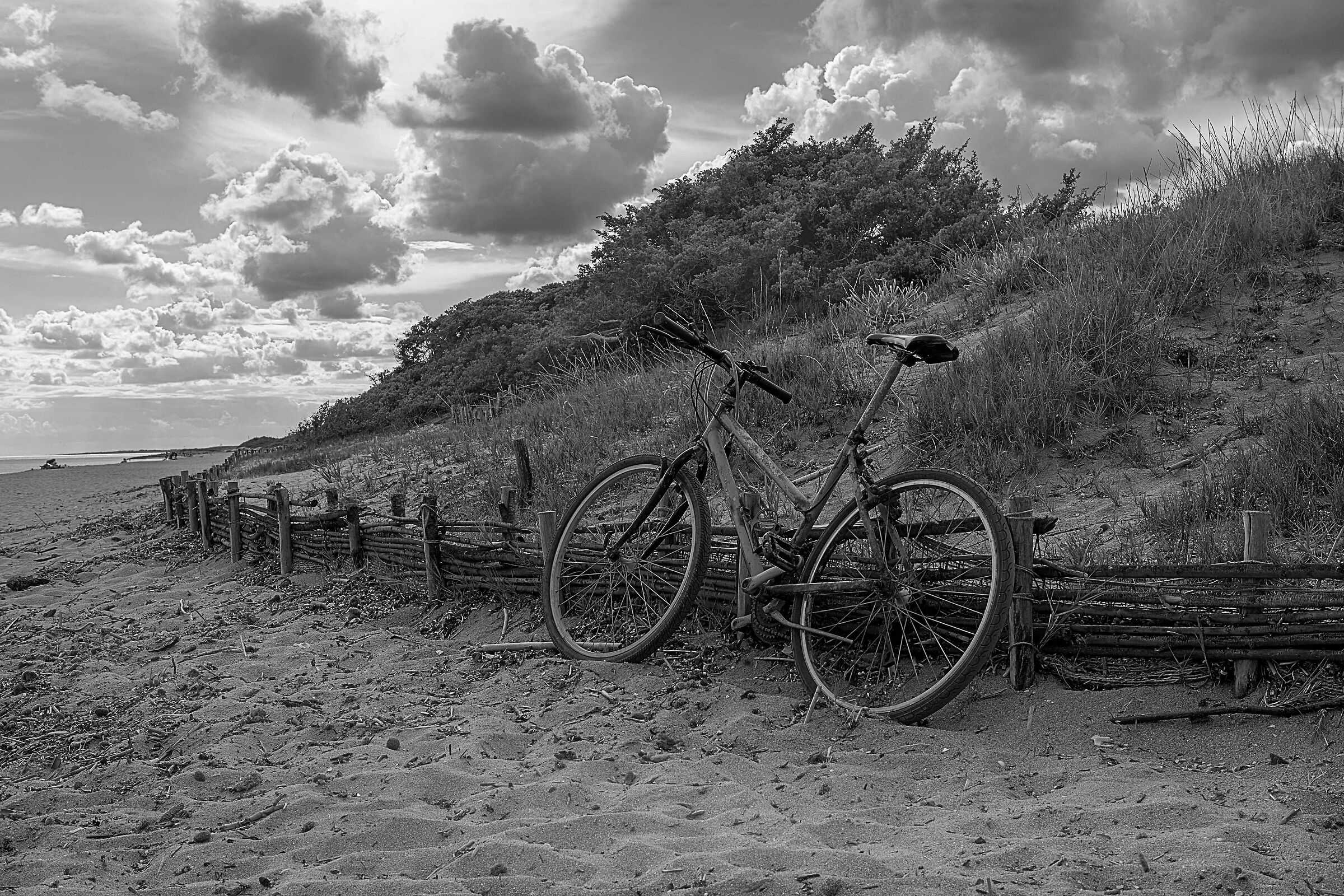 OLD MEMORIES WHEN YOU WENT TO THE BEACH WITH THE BIKE...