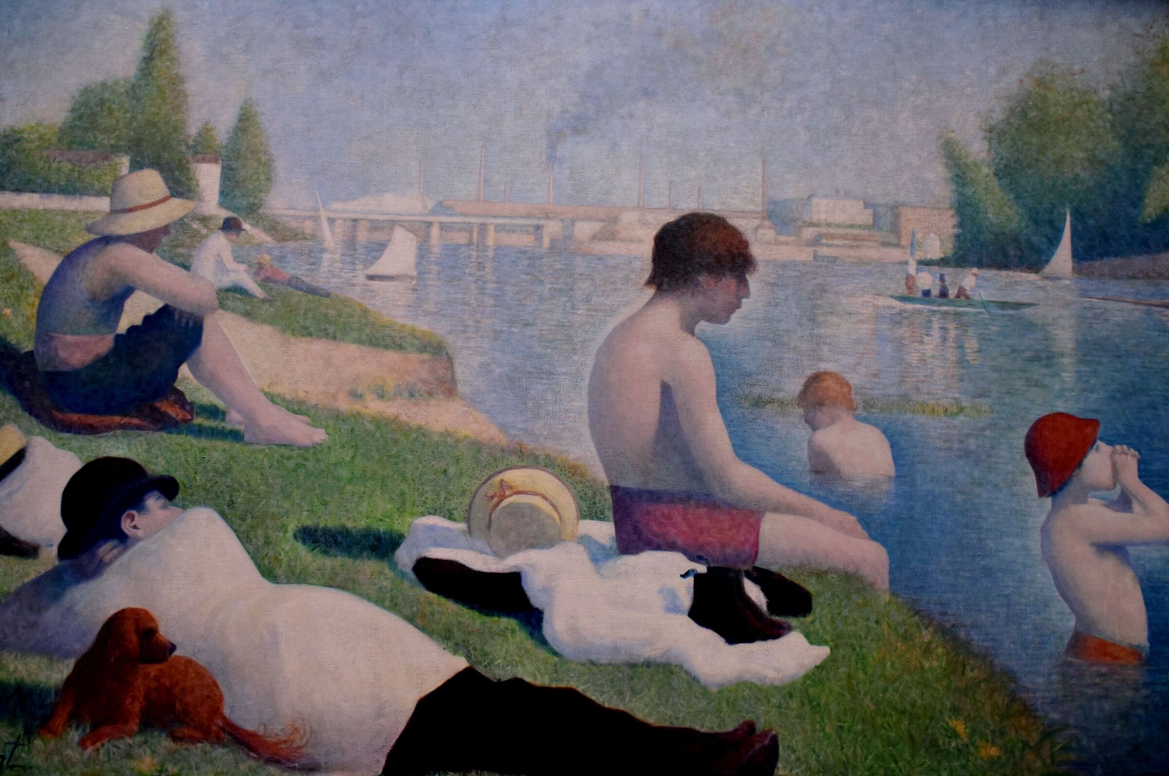 Georges Seurat "Bathers in Asnières (1884)...