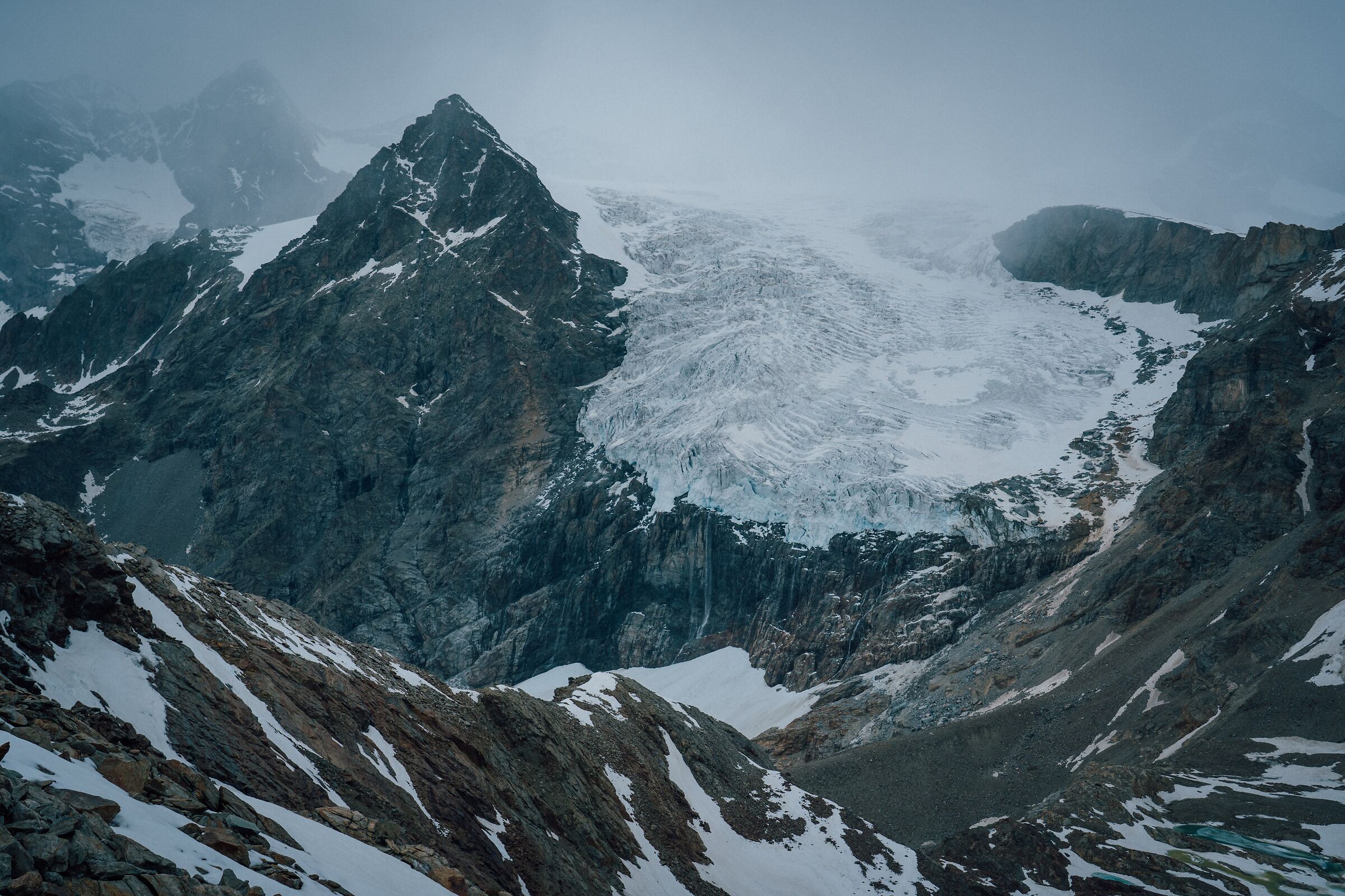 Fellaria Glacier just before a tea, May 2022...
