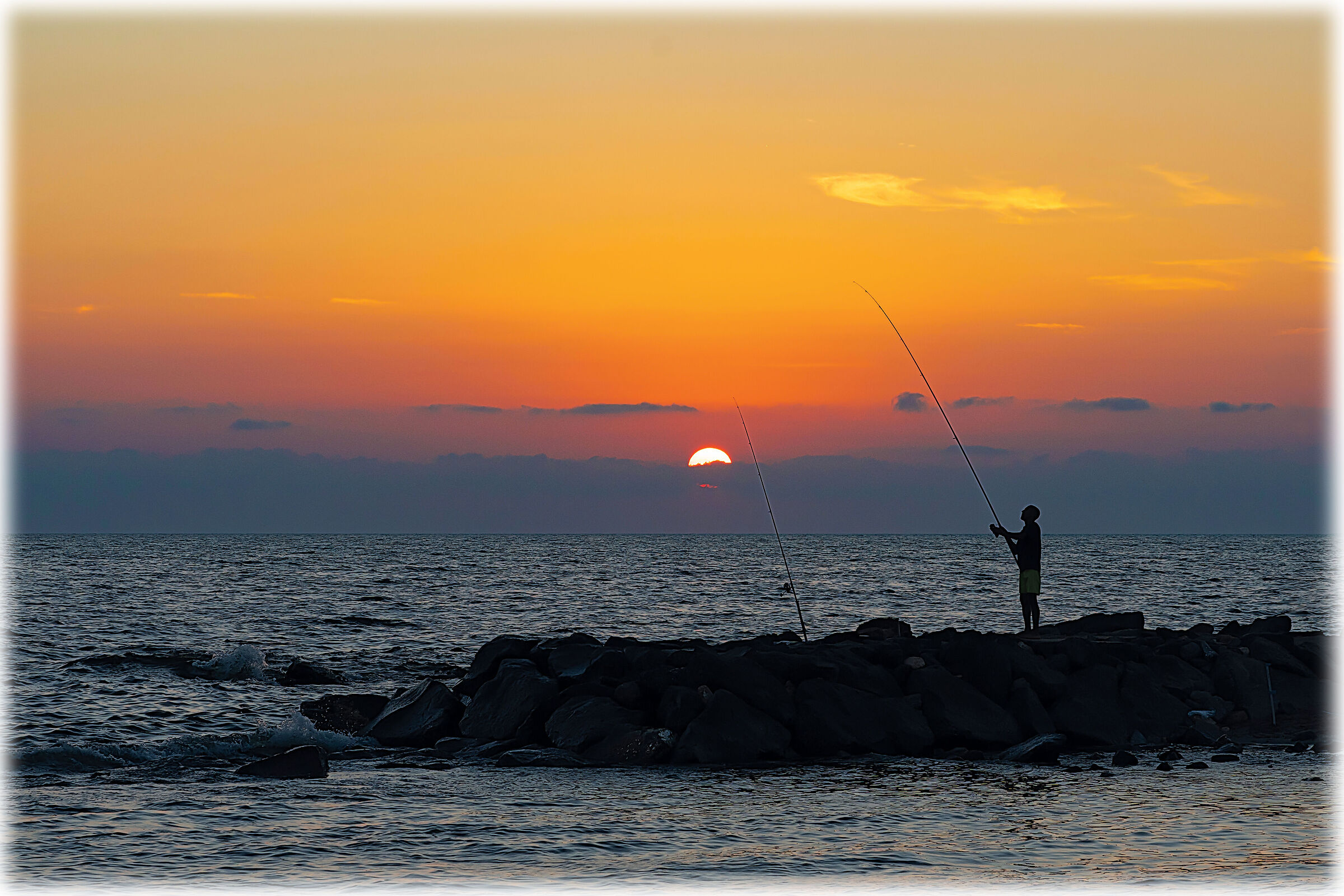 fishing... of the sunset...