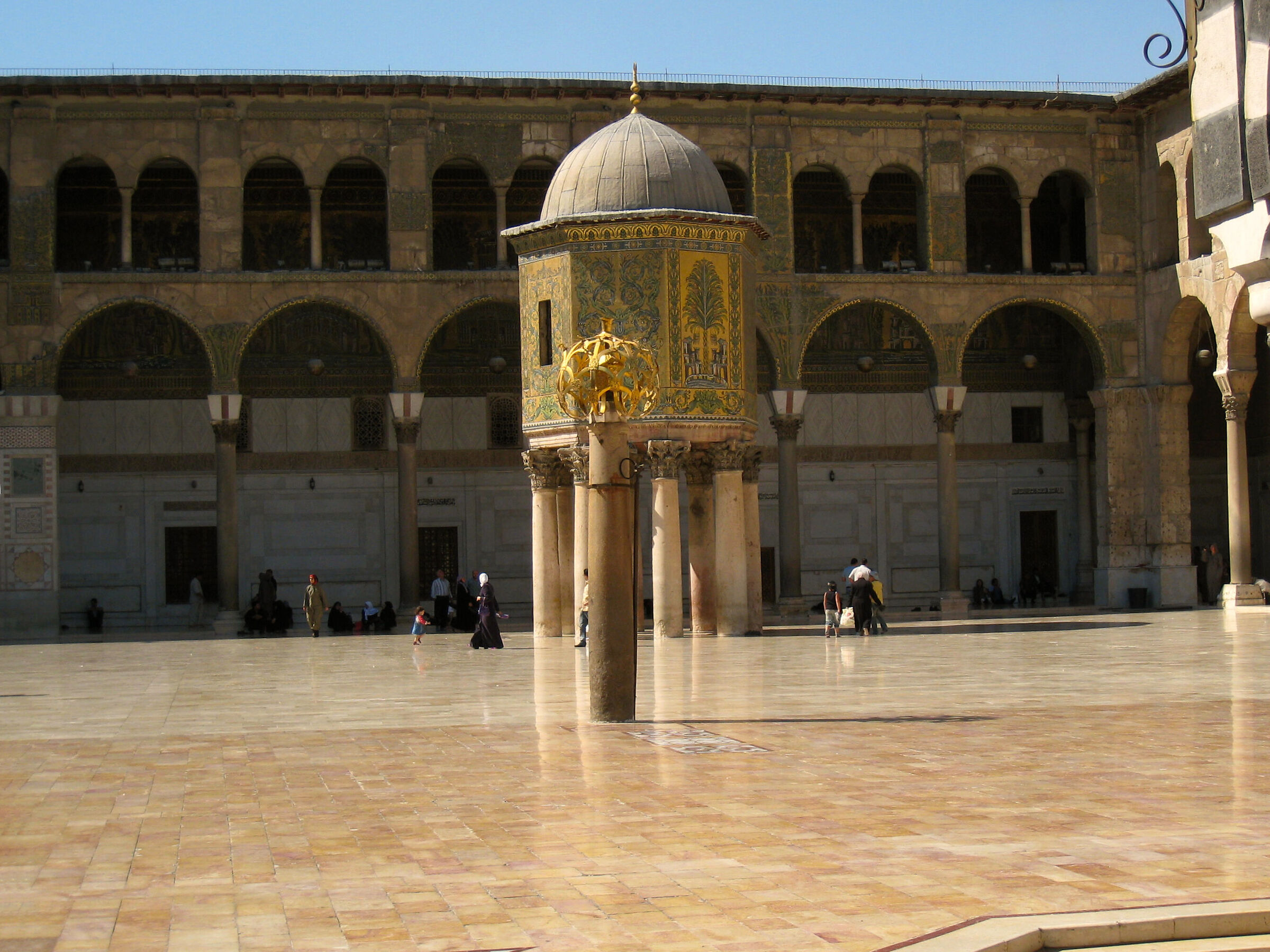 courtyard of the Umayyad mosque...