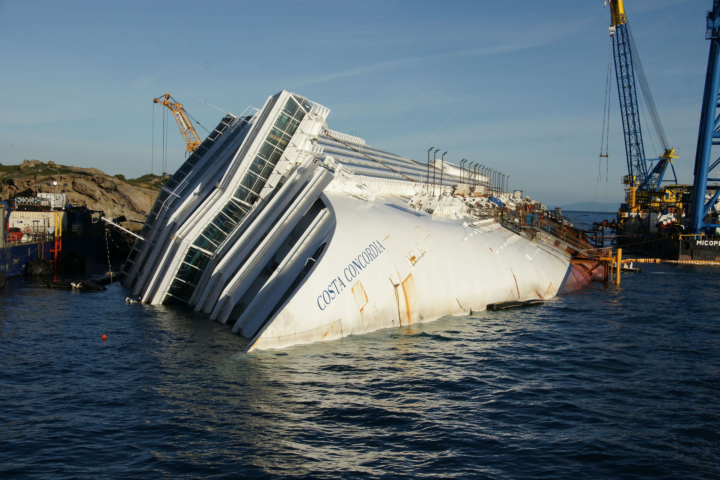 Shipwreck of the Costa Concordia...