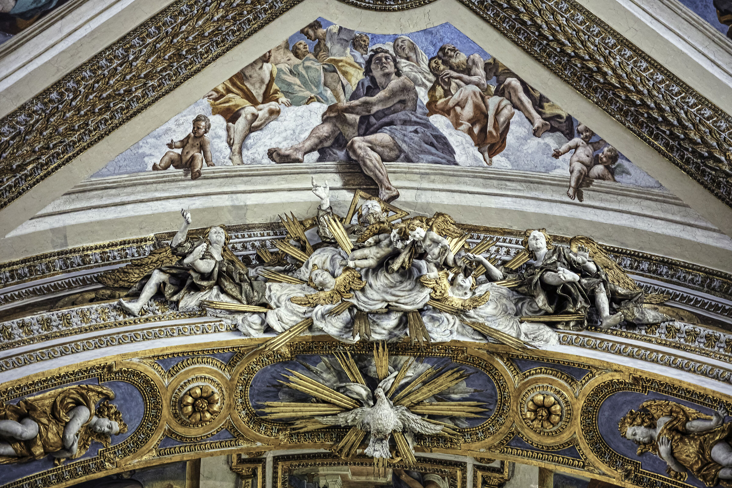 Particular vault Church Certosa S.Martino - Naples...