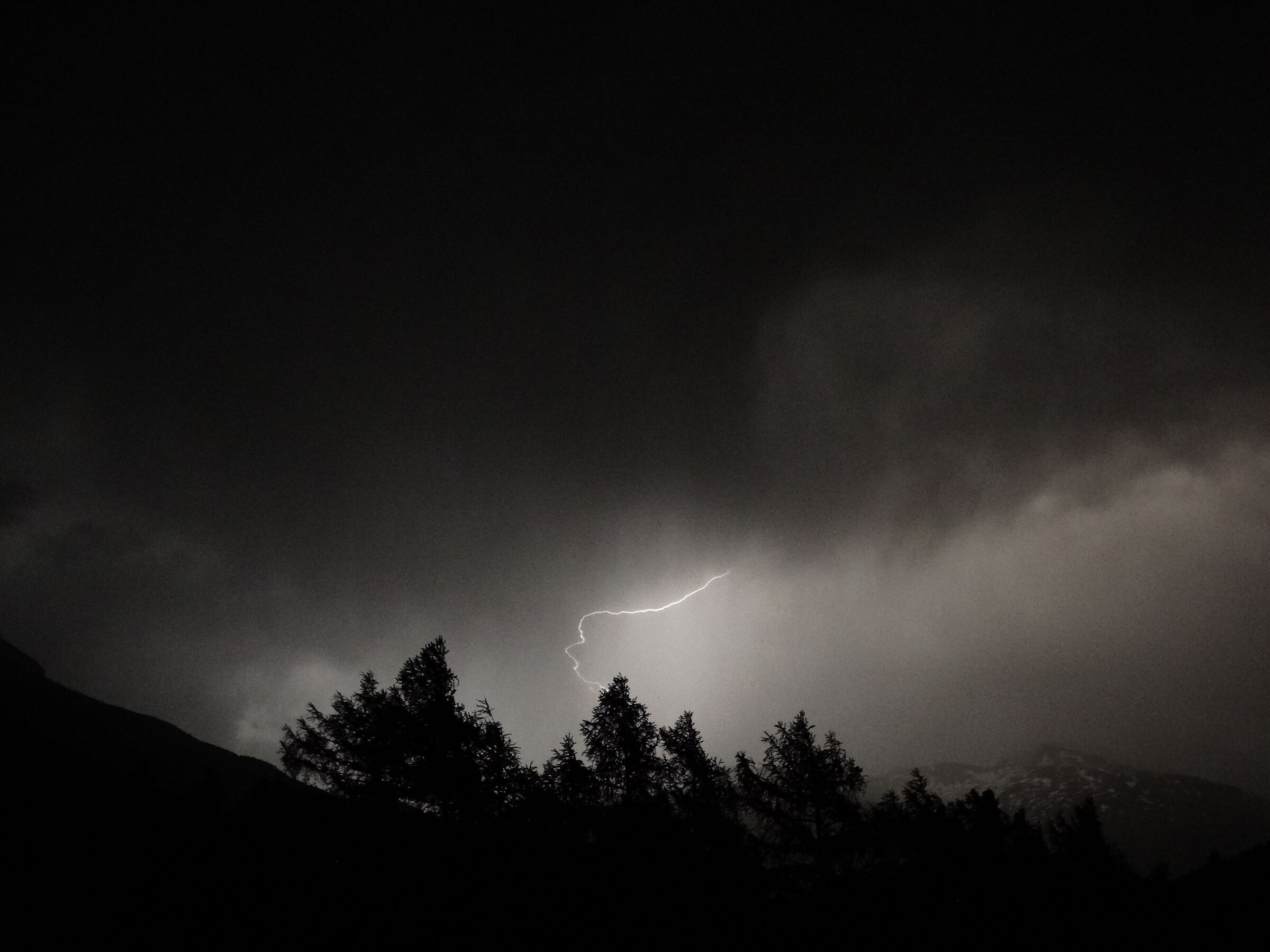 Lightning in the night...