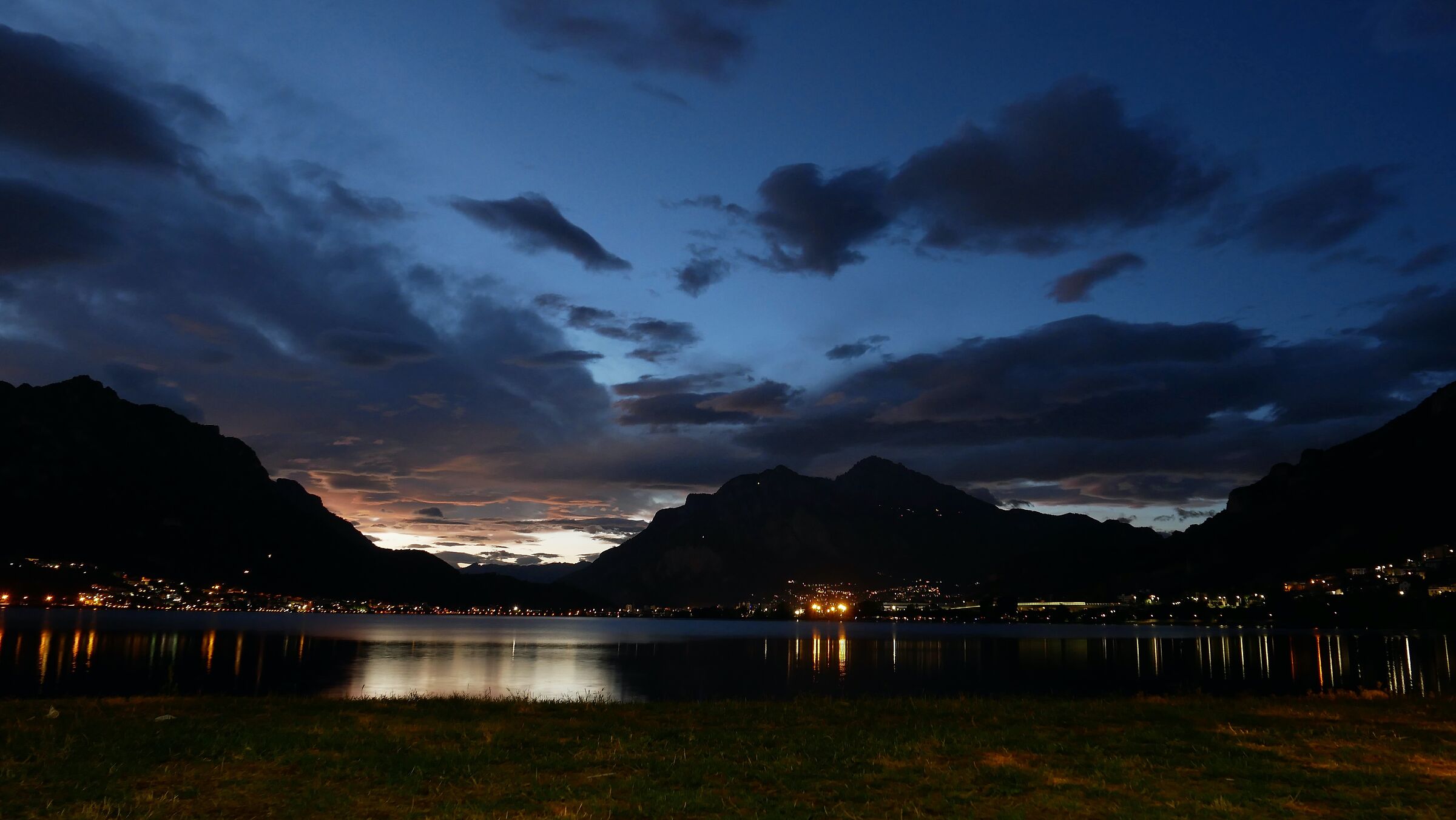 Lago di Garlate, tramonto dopo maltempo 2...