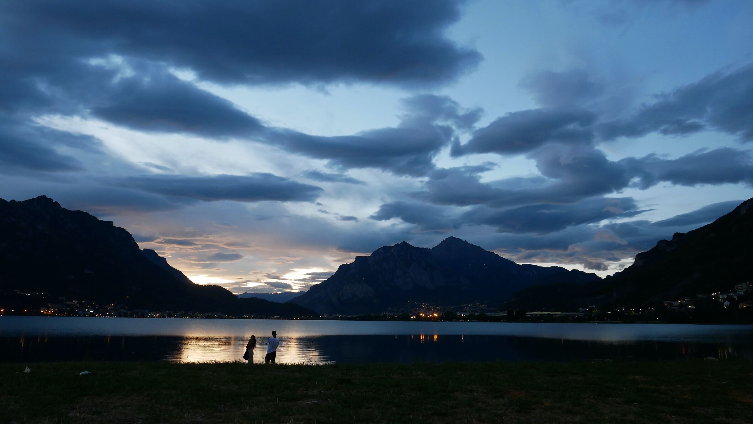 Lago di Garlate, tramonto dopo maltempo 3...