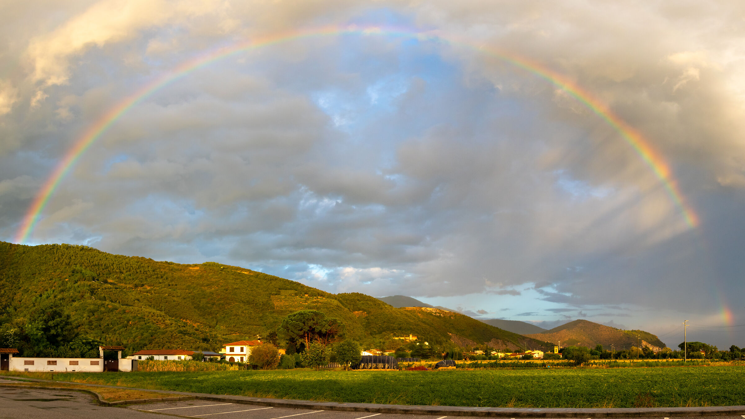 Rainbow on the Pisan Mountains...
