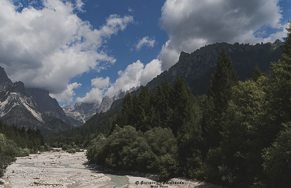 In the middle flows the river (Val Canali)...