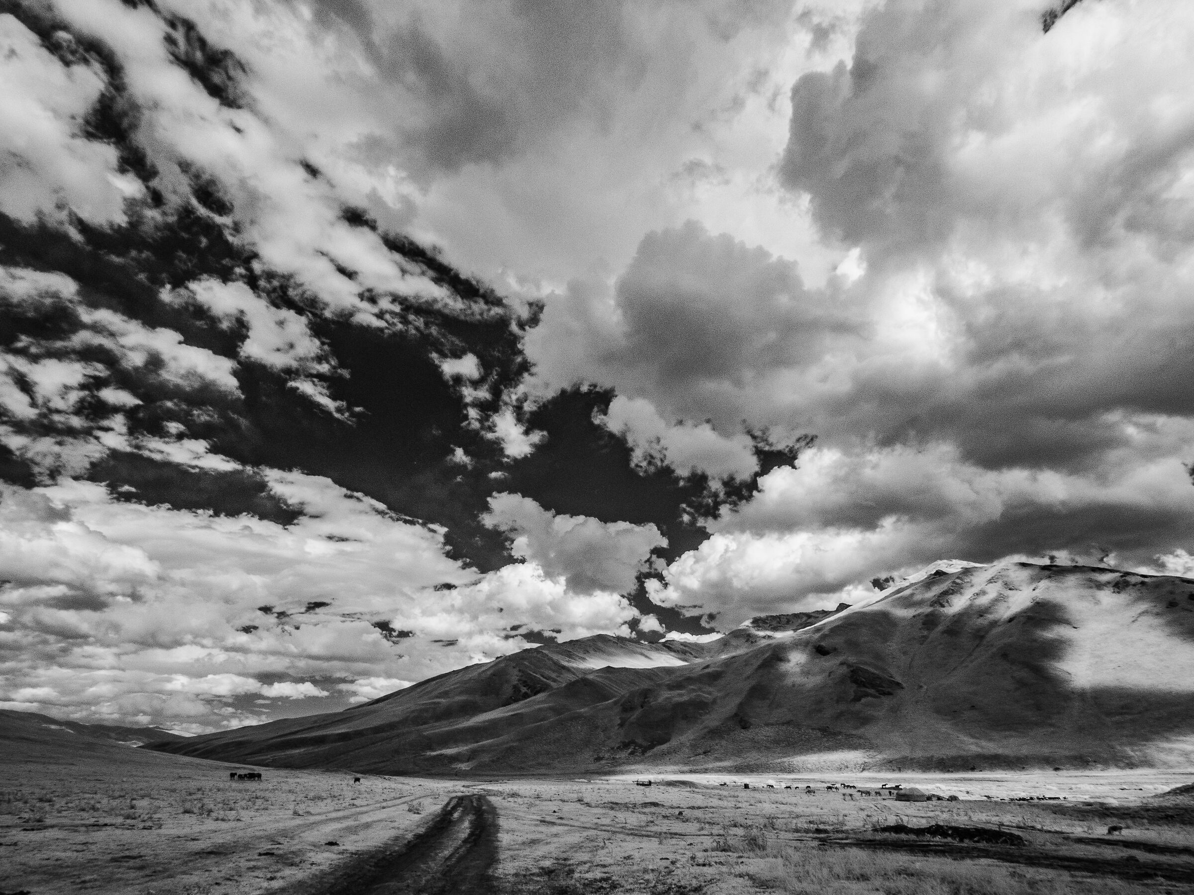 Kyrgyz heights in infrared...