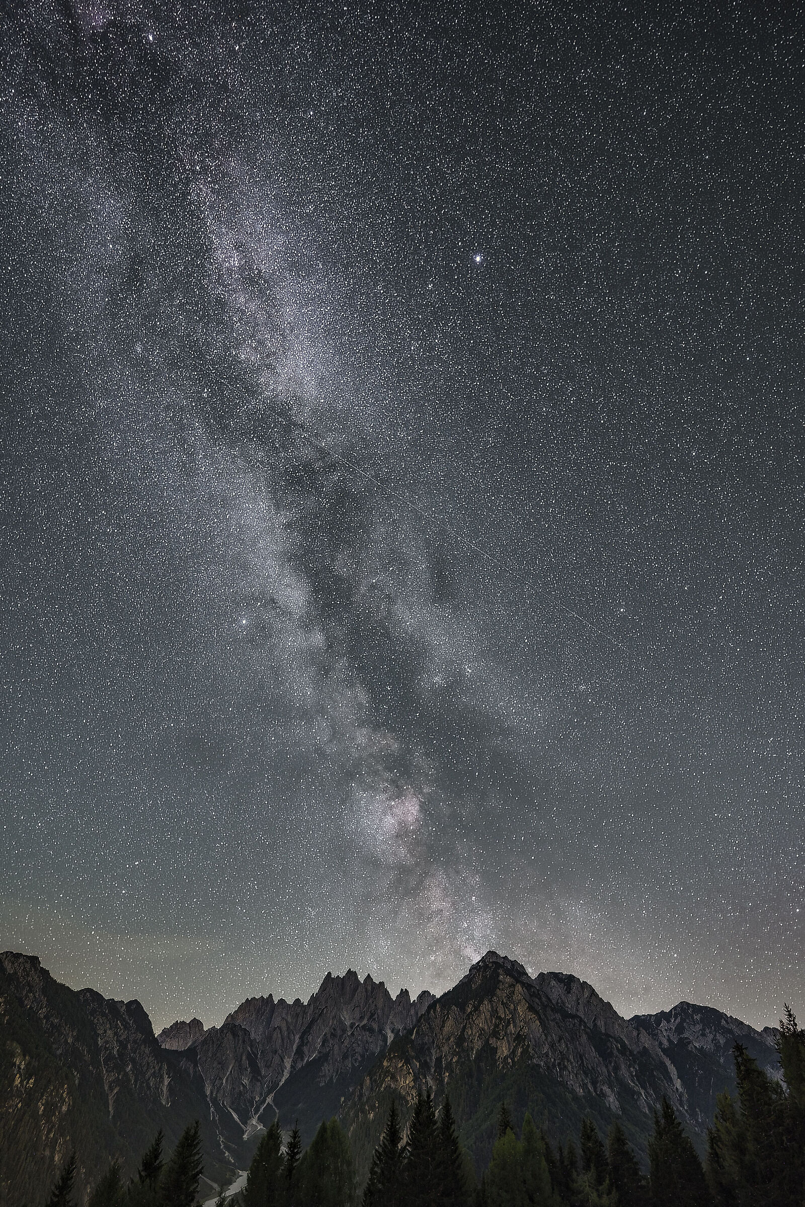 Milky Way and Carnic Alps...