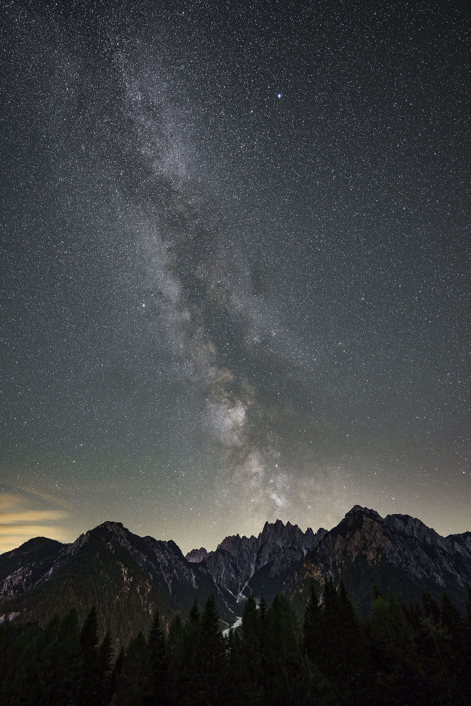 Milky Way and Carnic Alps...