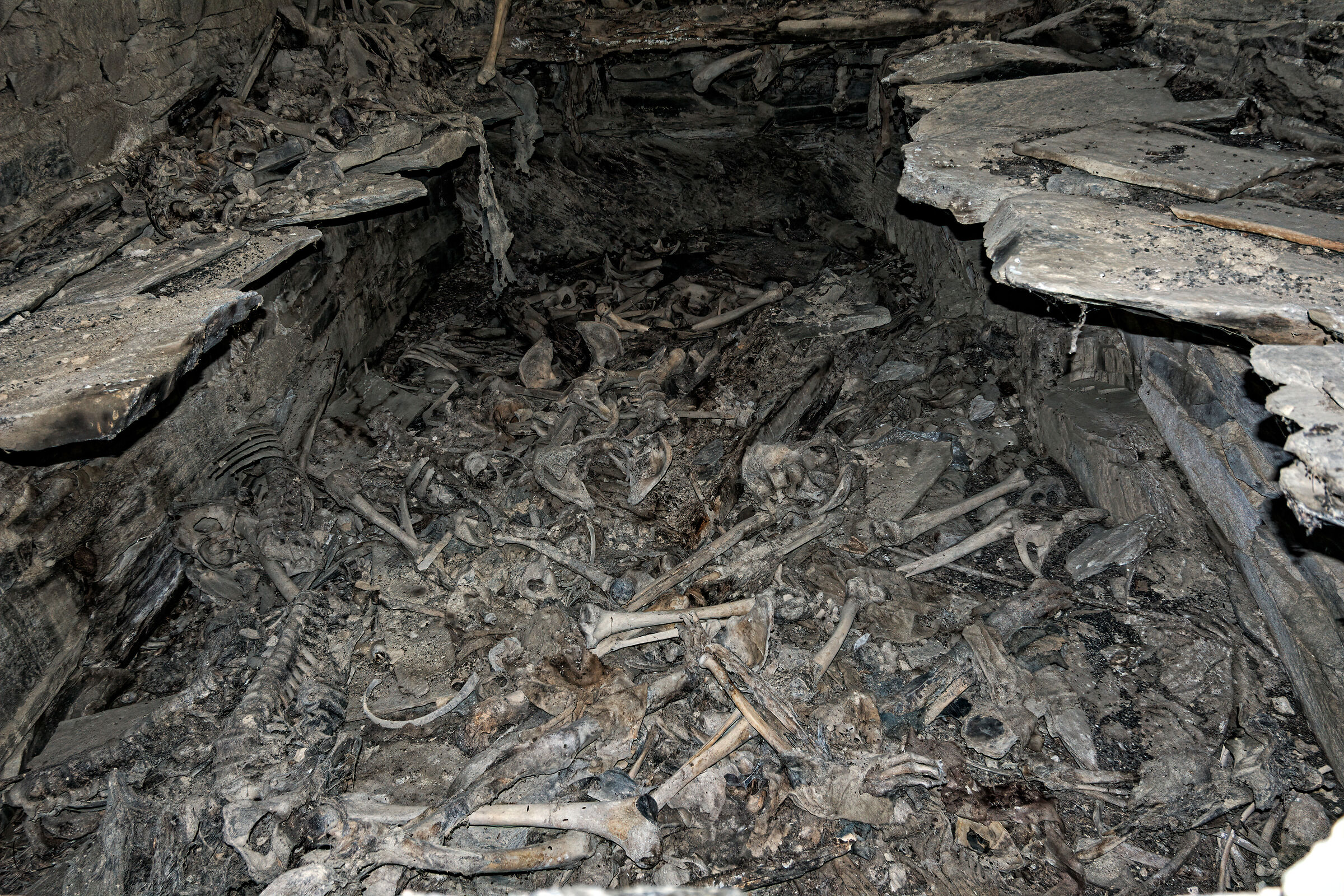 Anatori, human remains buried after the plague of 1800...