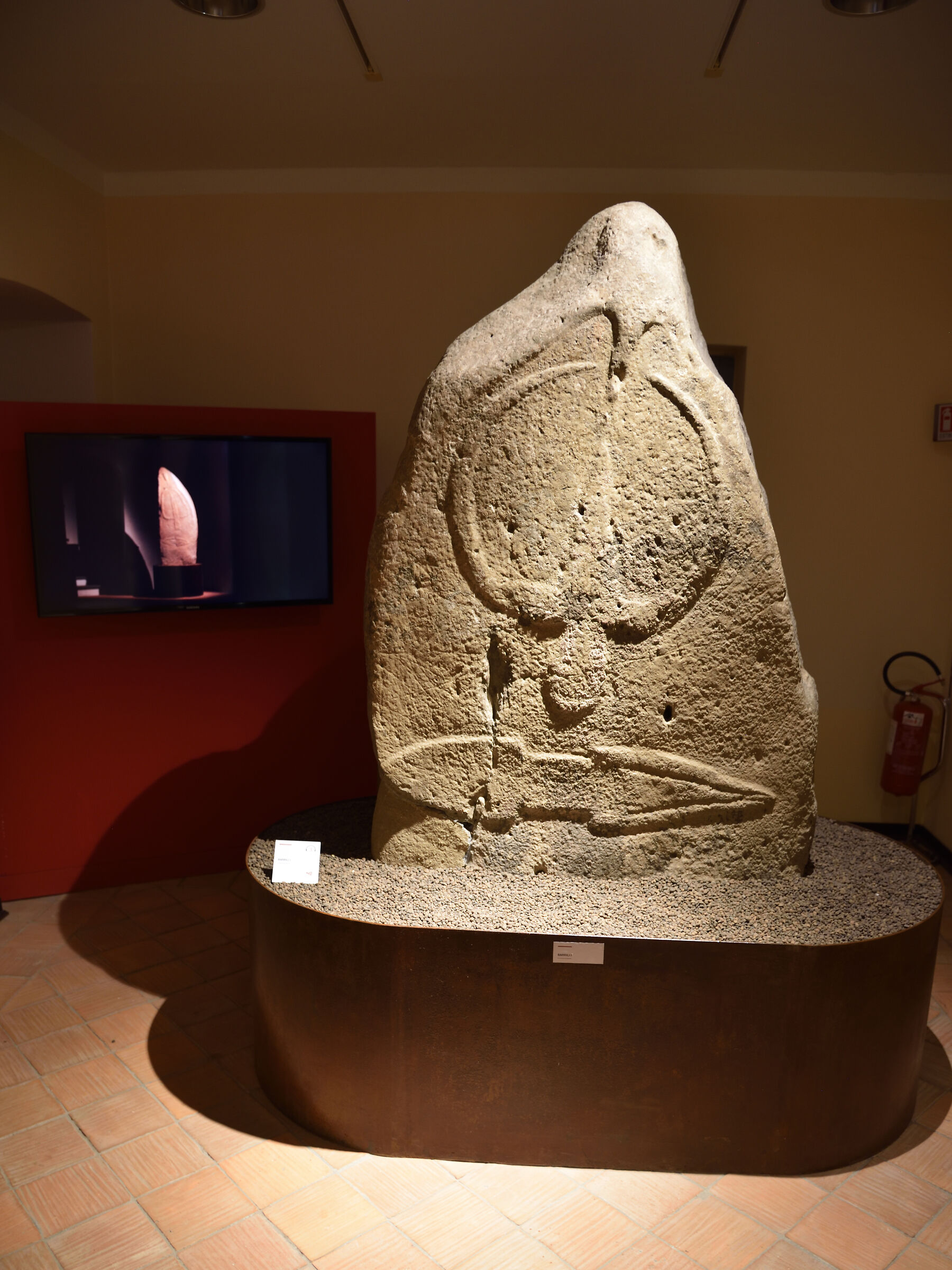 menhirs at the museum of Laconi...