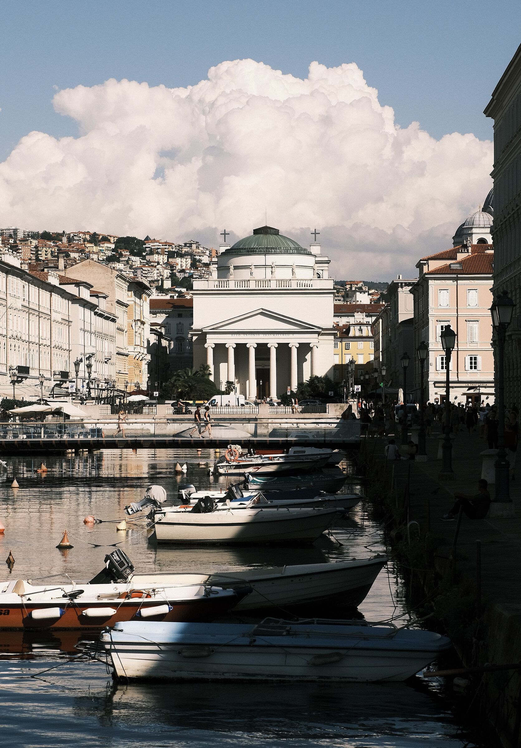 Light and shadow on the Grand Canal of Trieste...