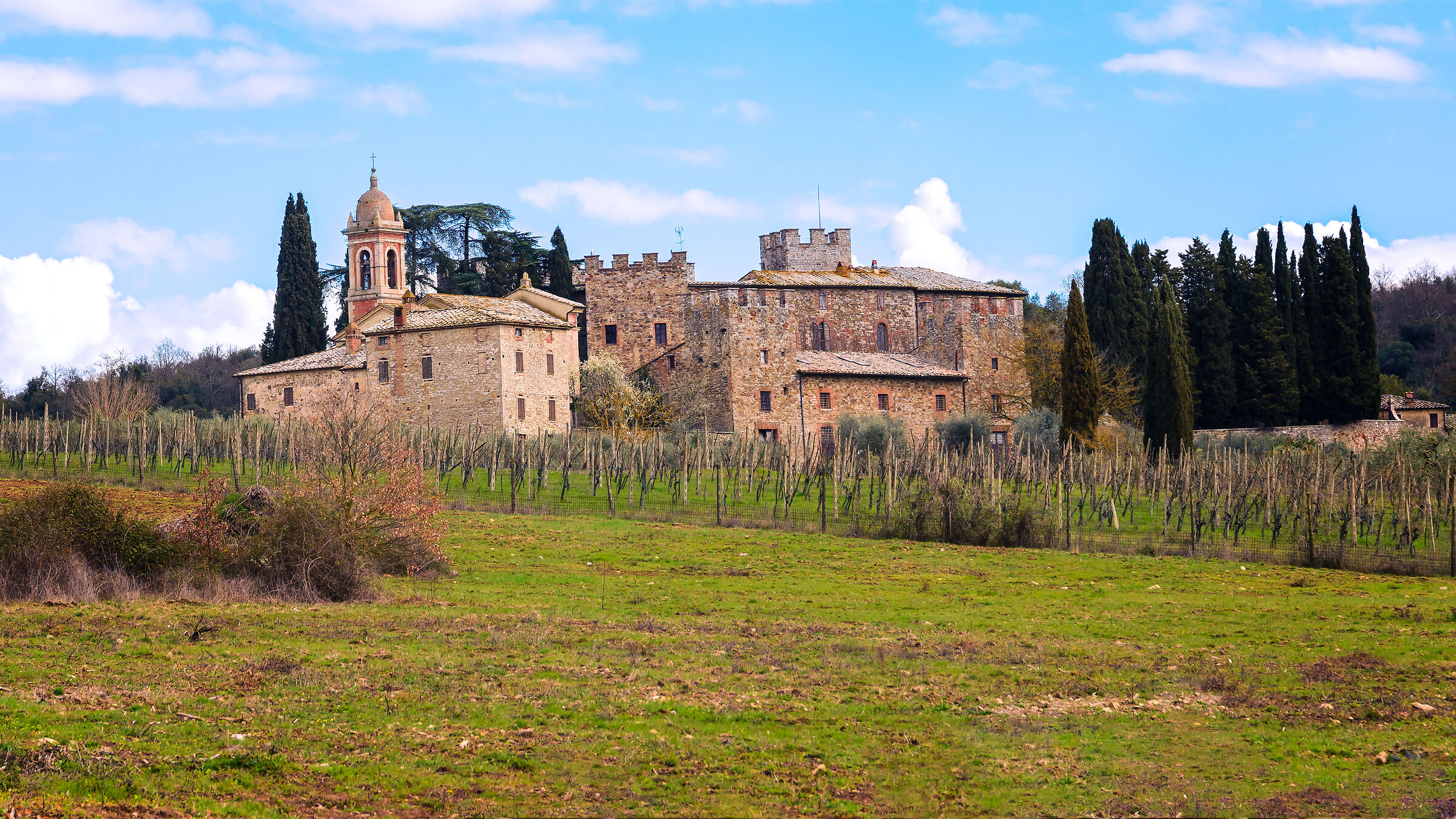Castello di Modanella, in Toscana...
