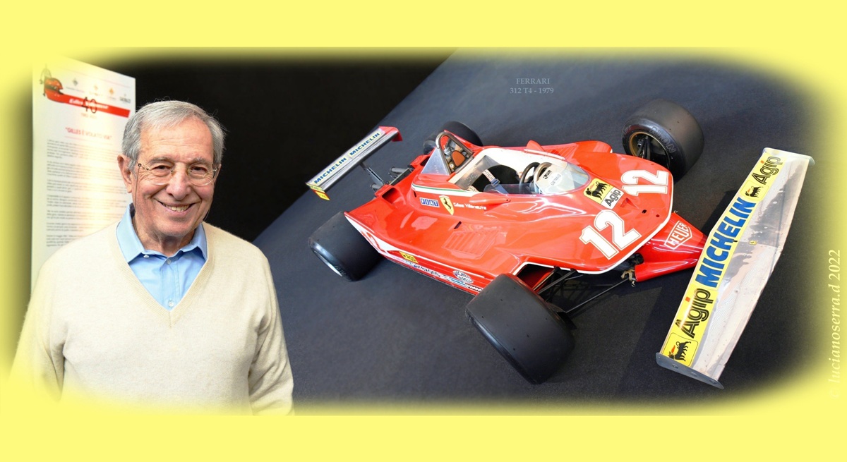 Mauro Forghieri e la Ferrari 312t4 di Gilles Villeneuve...