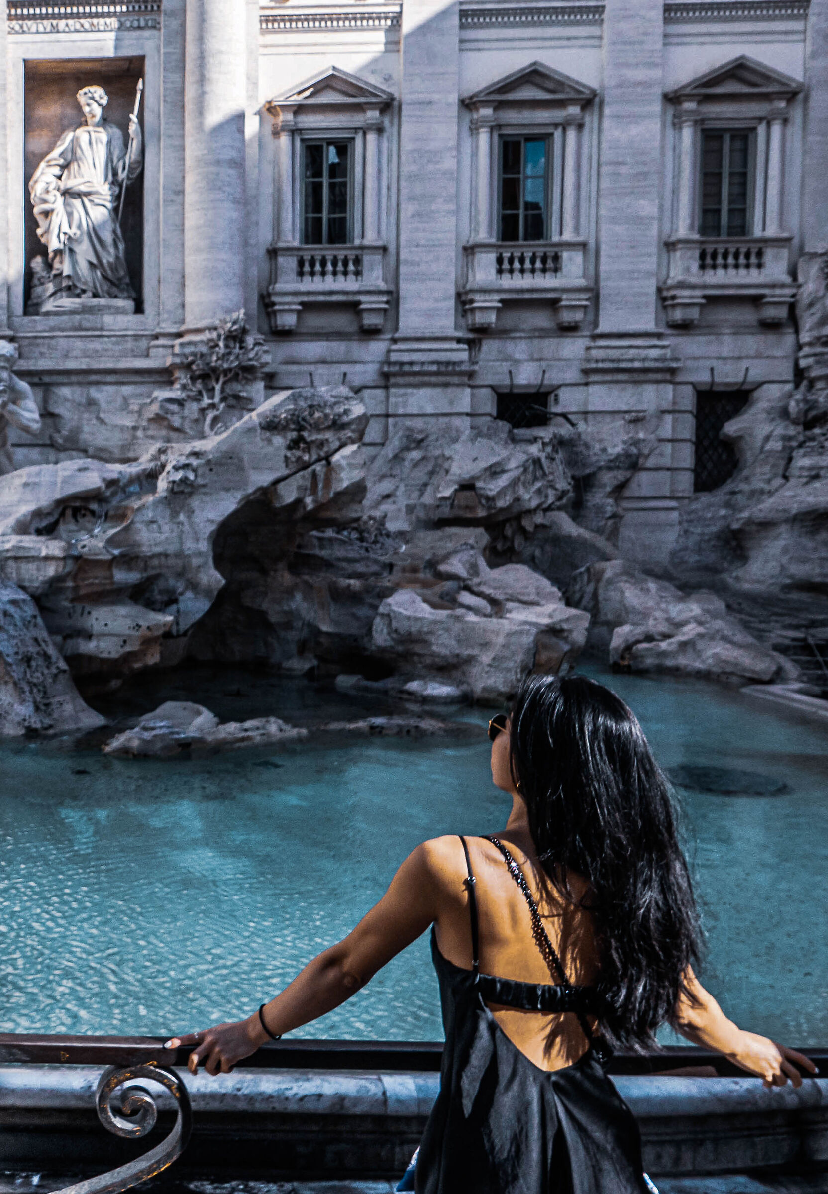 Tourist at the Trevi Fountain...