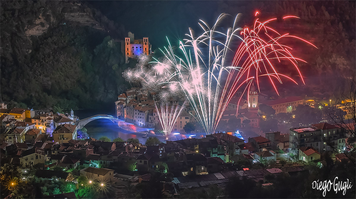 fireworks show Dolceacqua 2022...