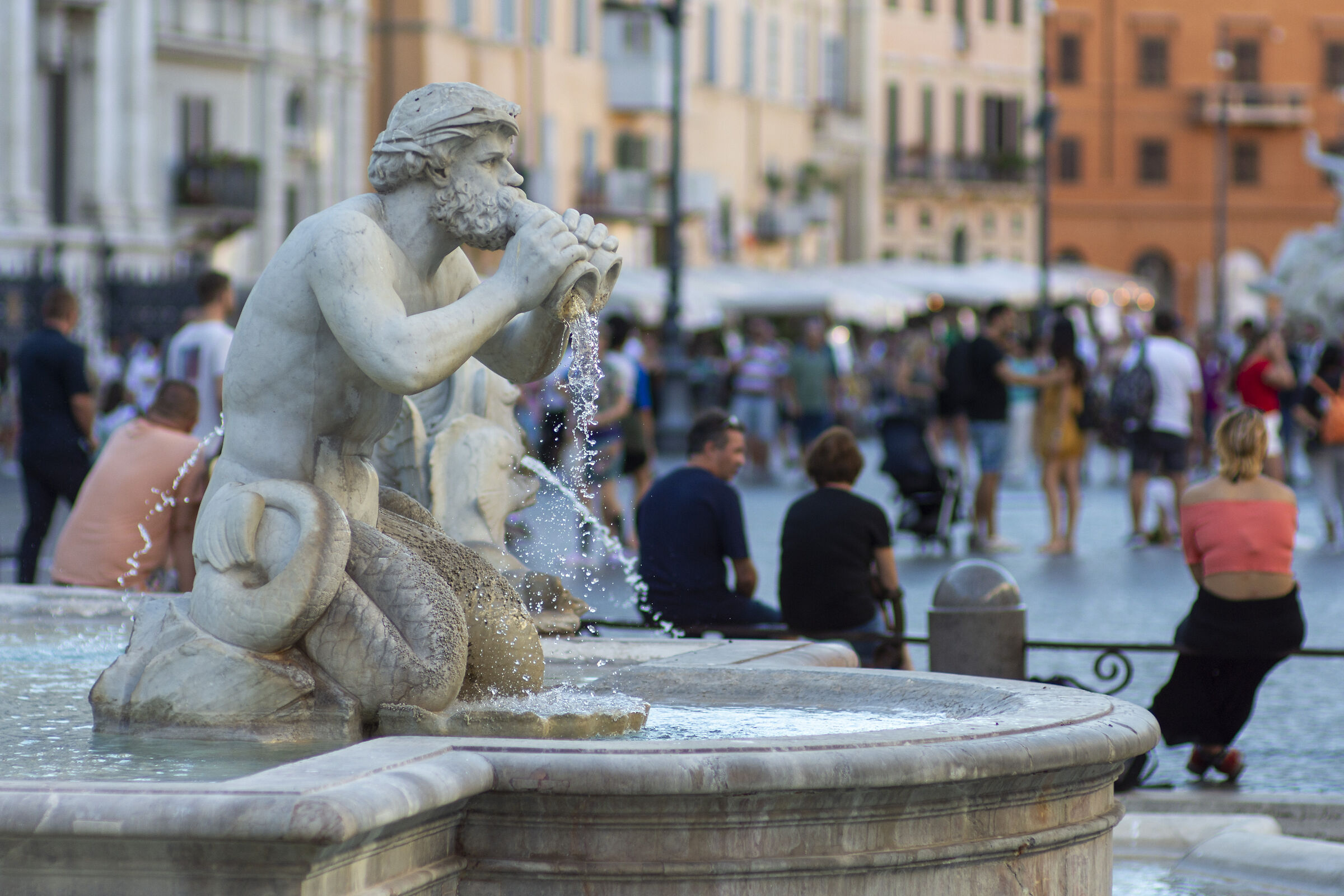 Triton of the Fontana del Moro...