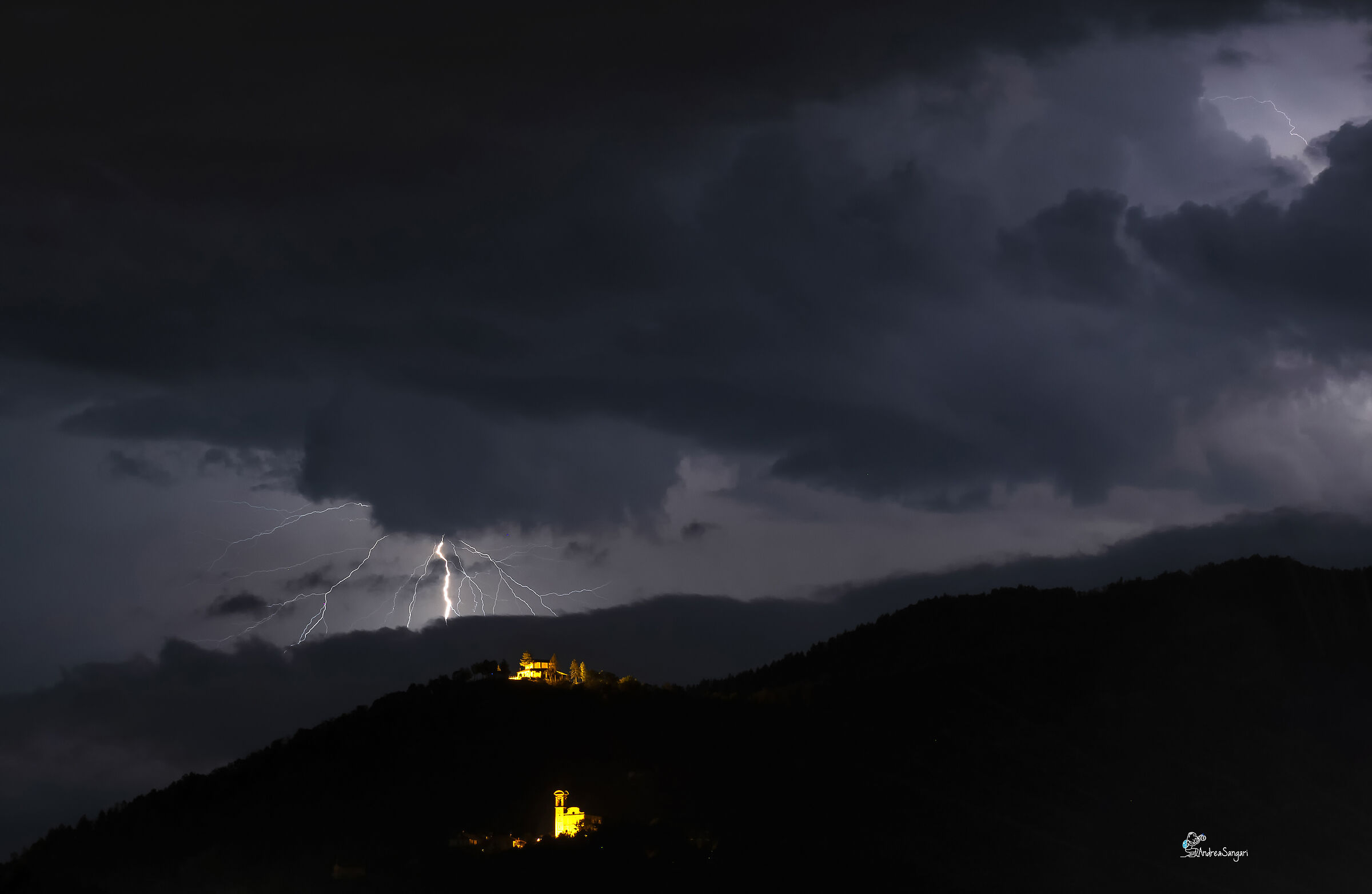 Lightning on Madonna degli Alpini...
