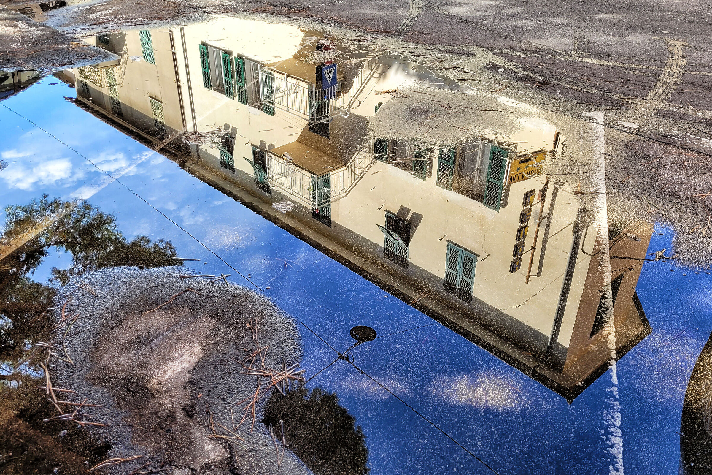The city in a puddle...