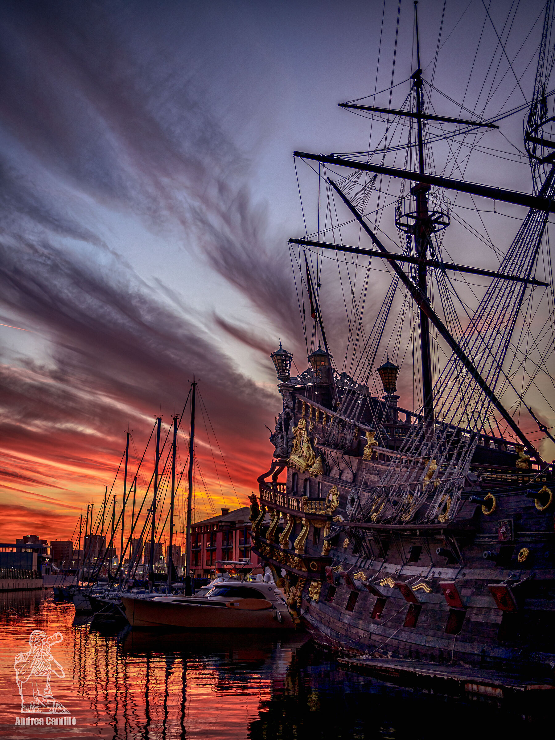The Galleon at sunset...