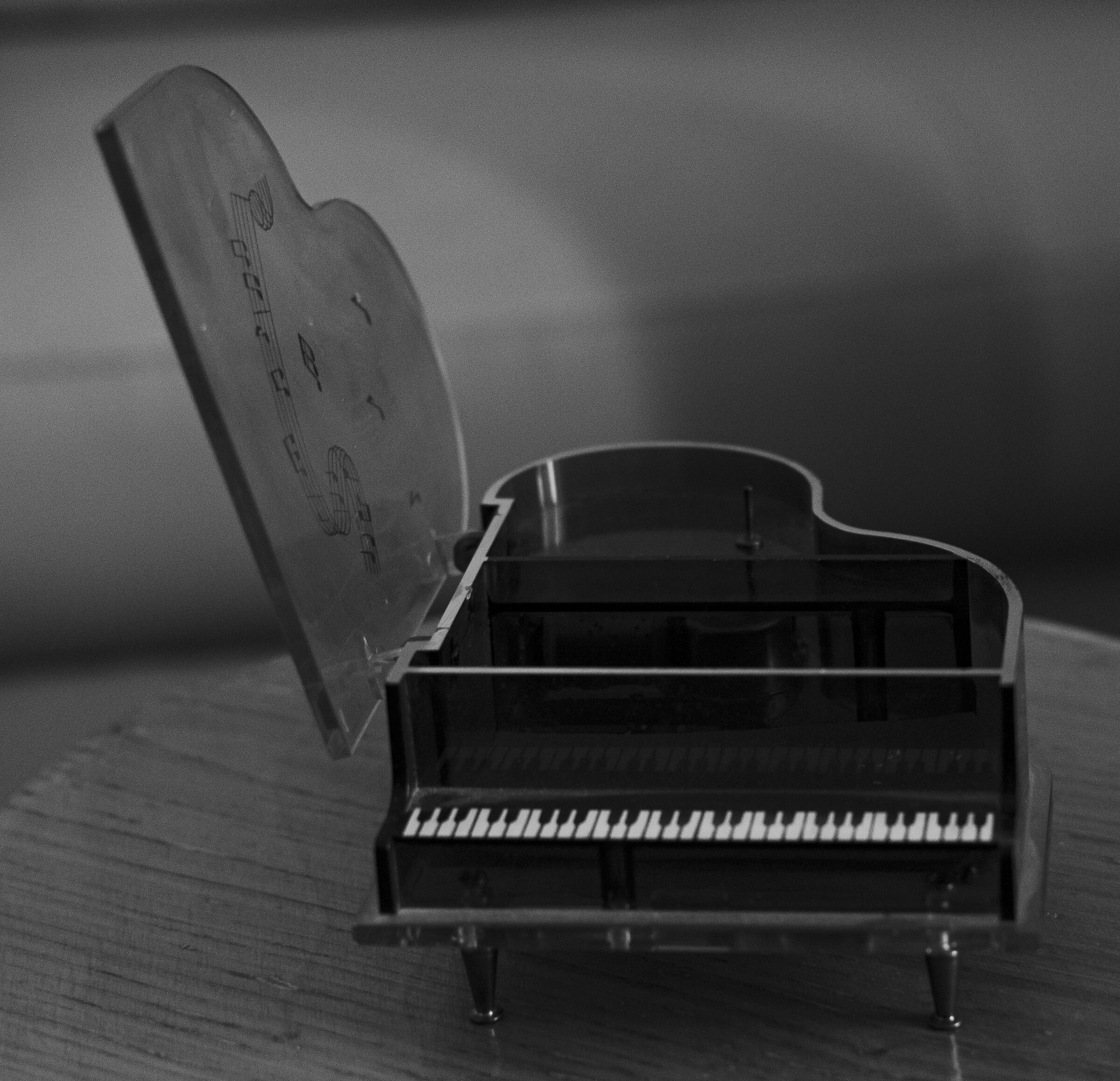 Music box in the shape of a piano...