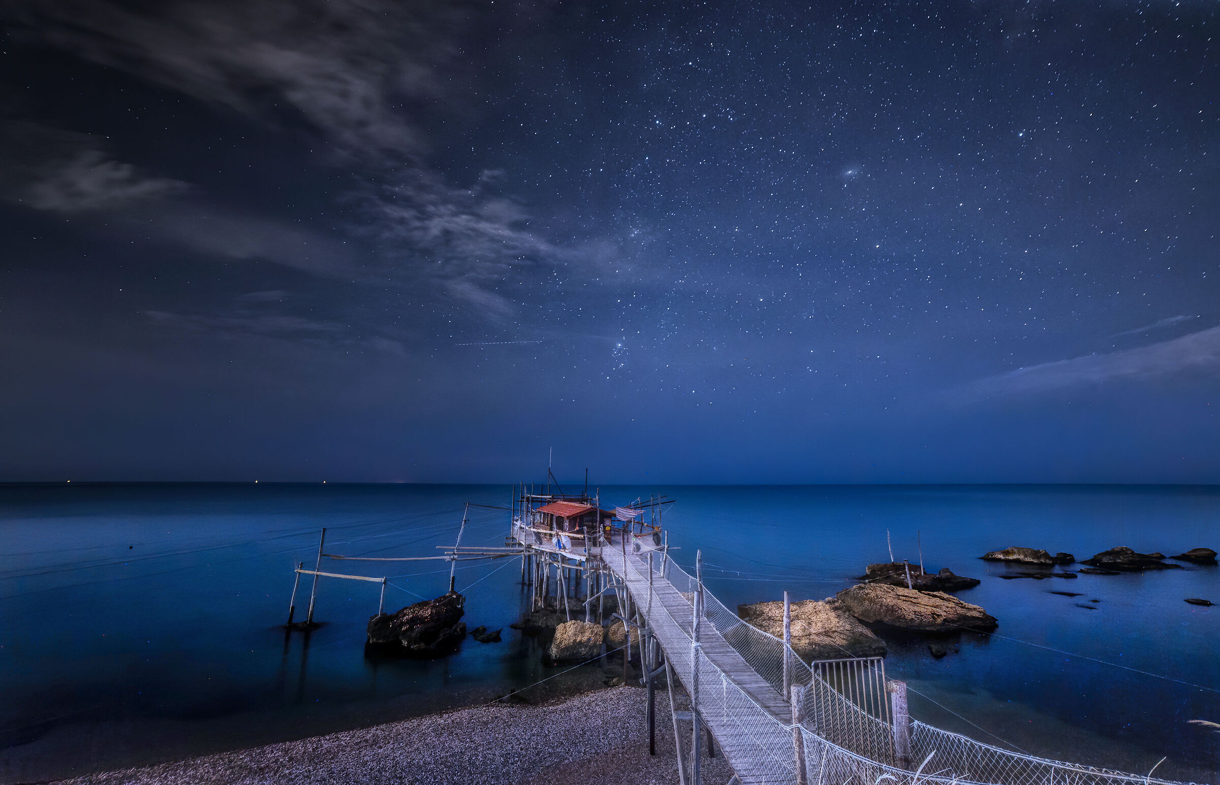 Starry sky on the Trabocco...