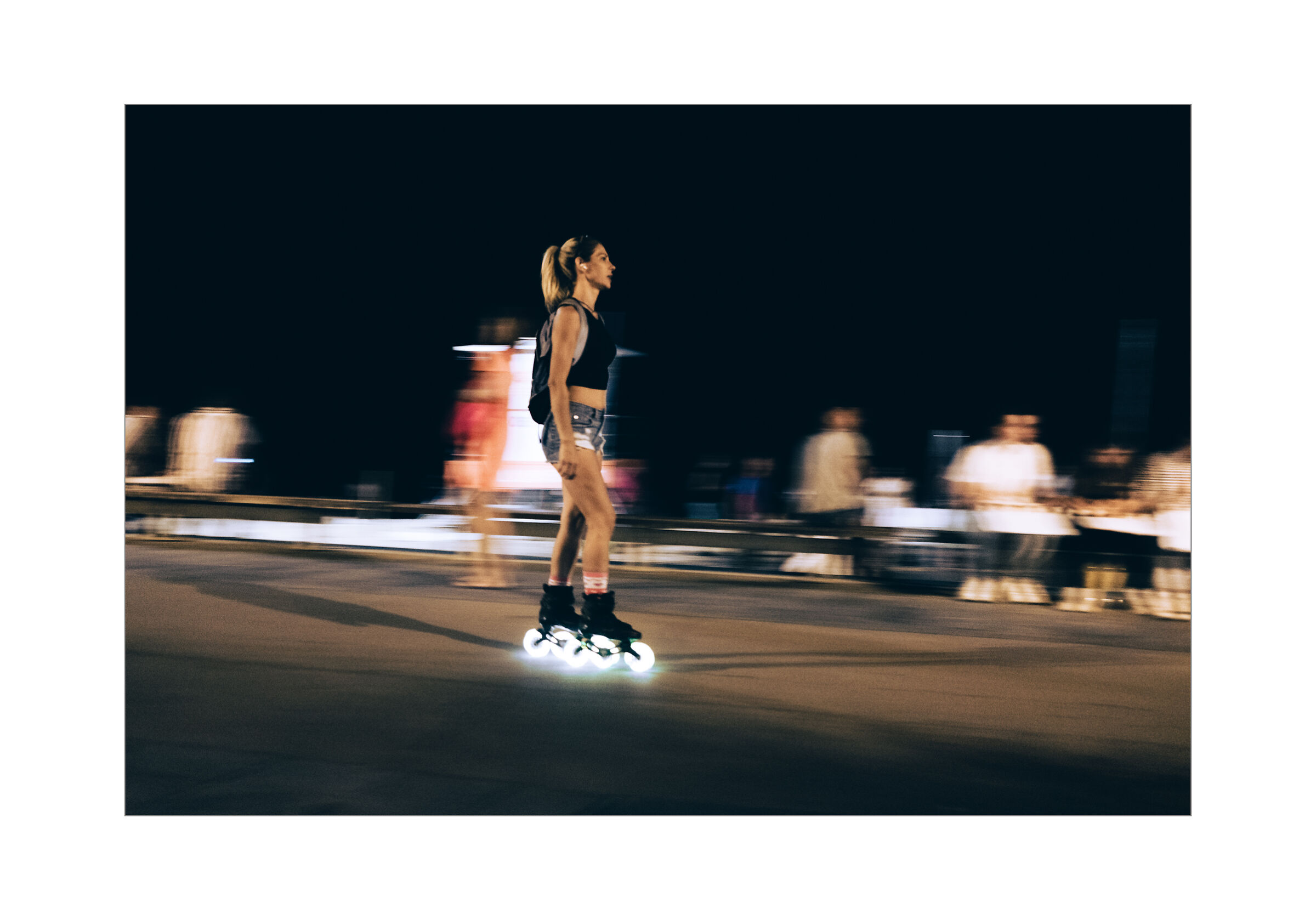 Night skating / Barceloneta...