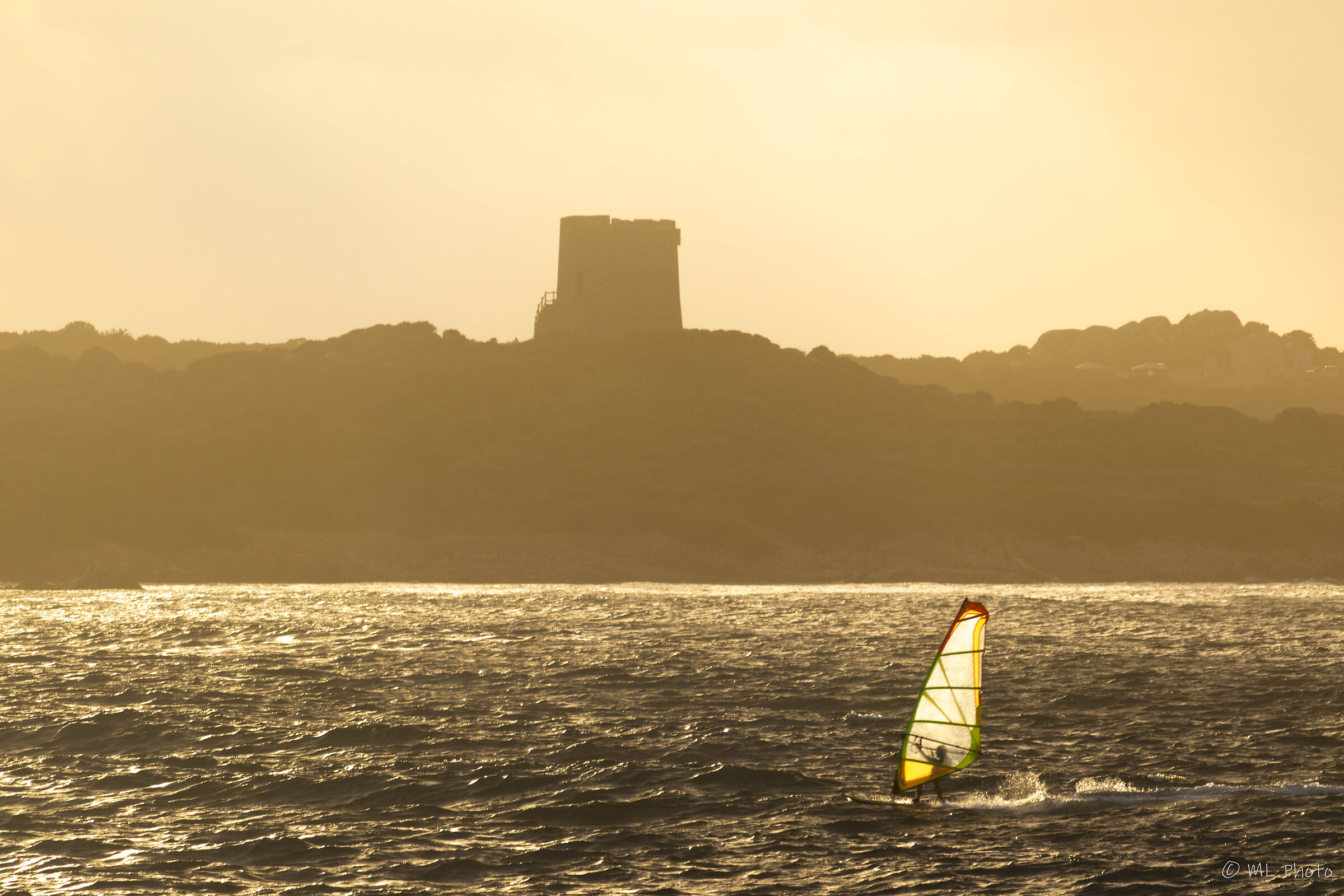 windsurfing into sunset...