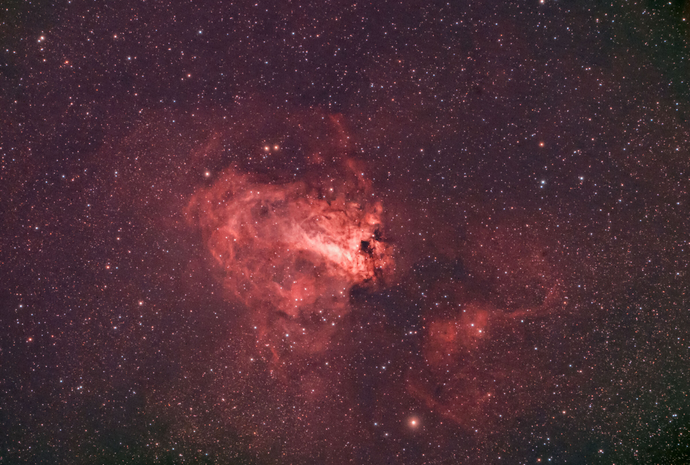 Nebulosa M17 nel Sagittario...