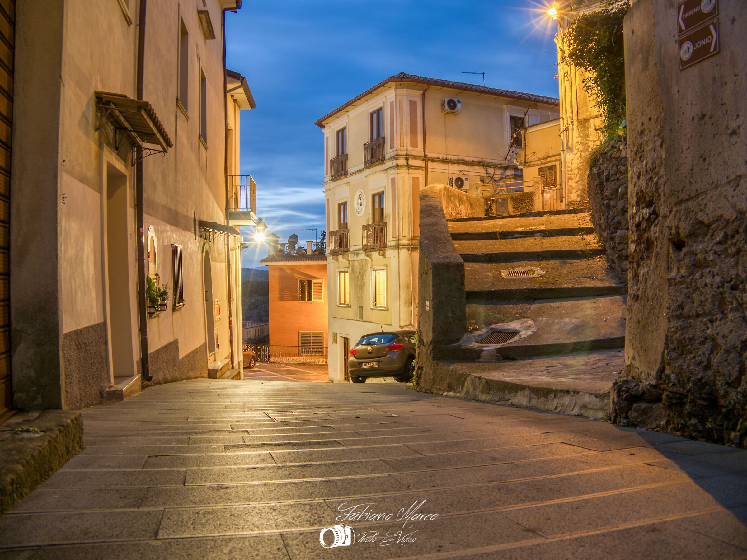 il centro storico di Monterosso Calabro...